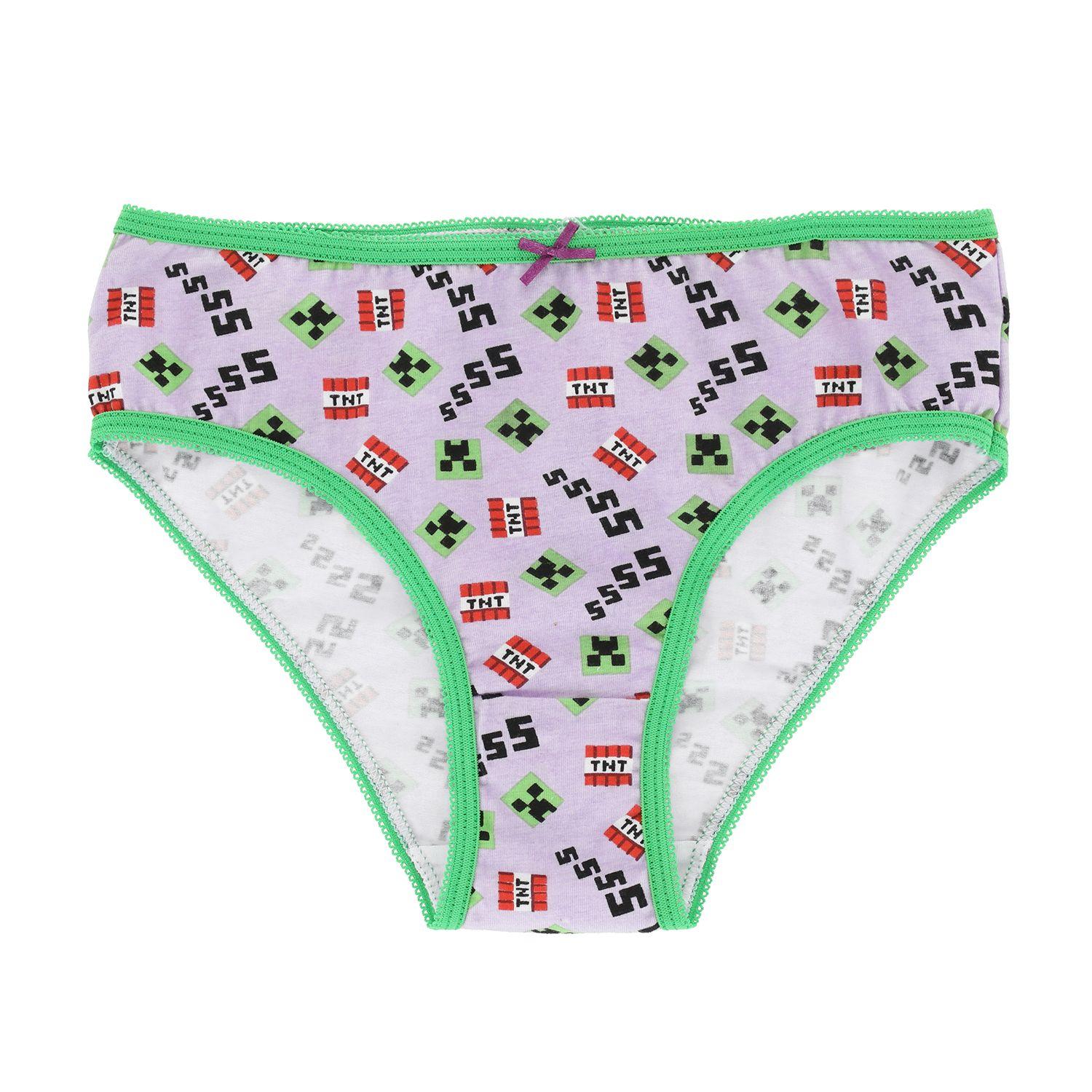 Tripack Calzones Niña Creeper Purpura Minecraft-3