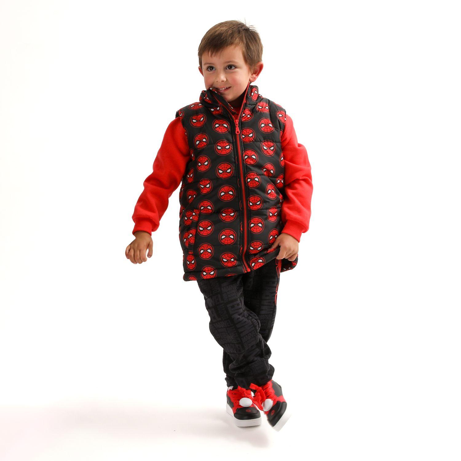 Parka Niño Spiderman Multi Logo Negro Marvel-0