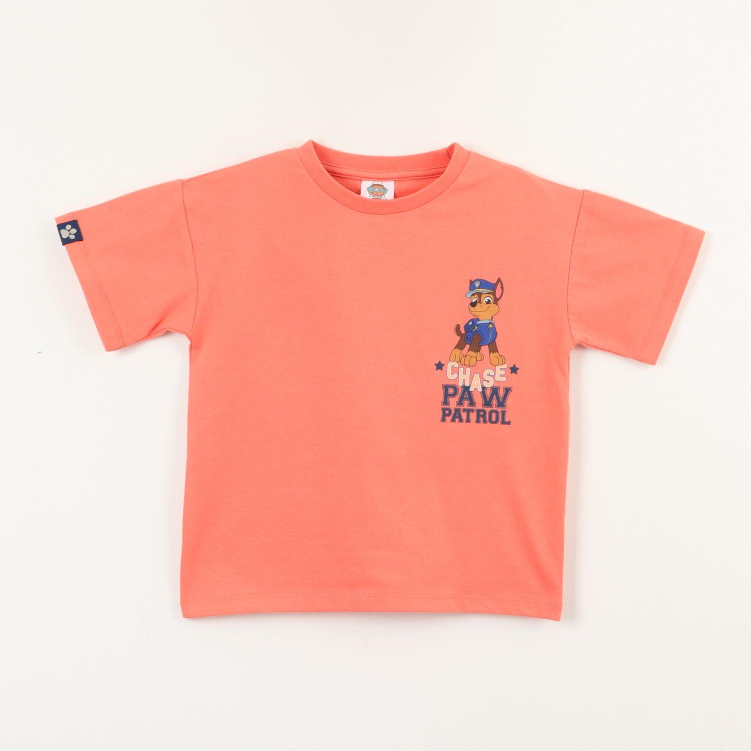 Polera Manga Corta Niño Chase Stars Naranjo Paw Patrol-0