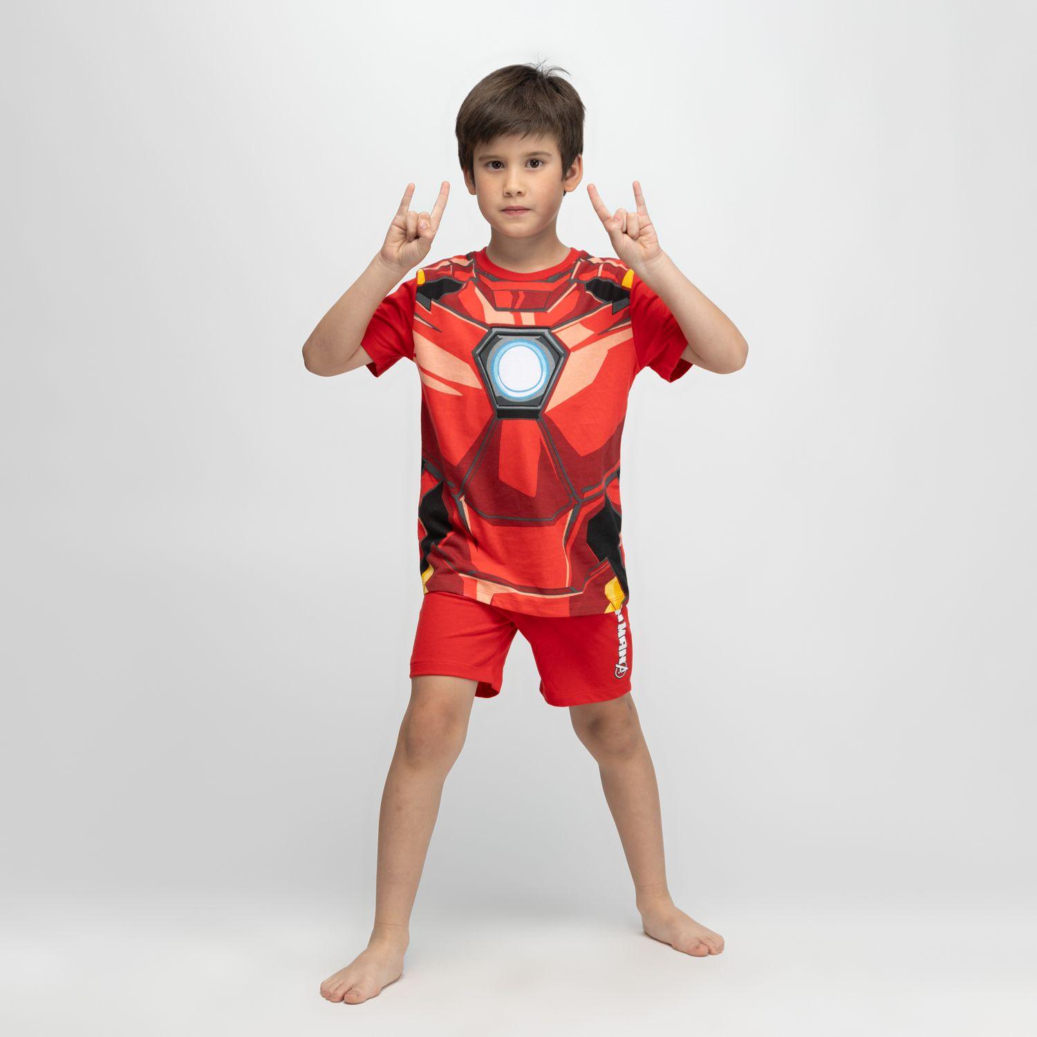Pijama Disfraz Niño Iron Man Armadura Rojo Marvel-0