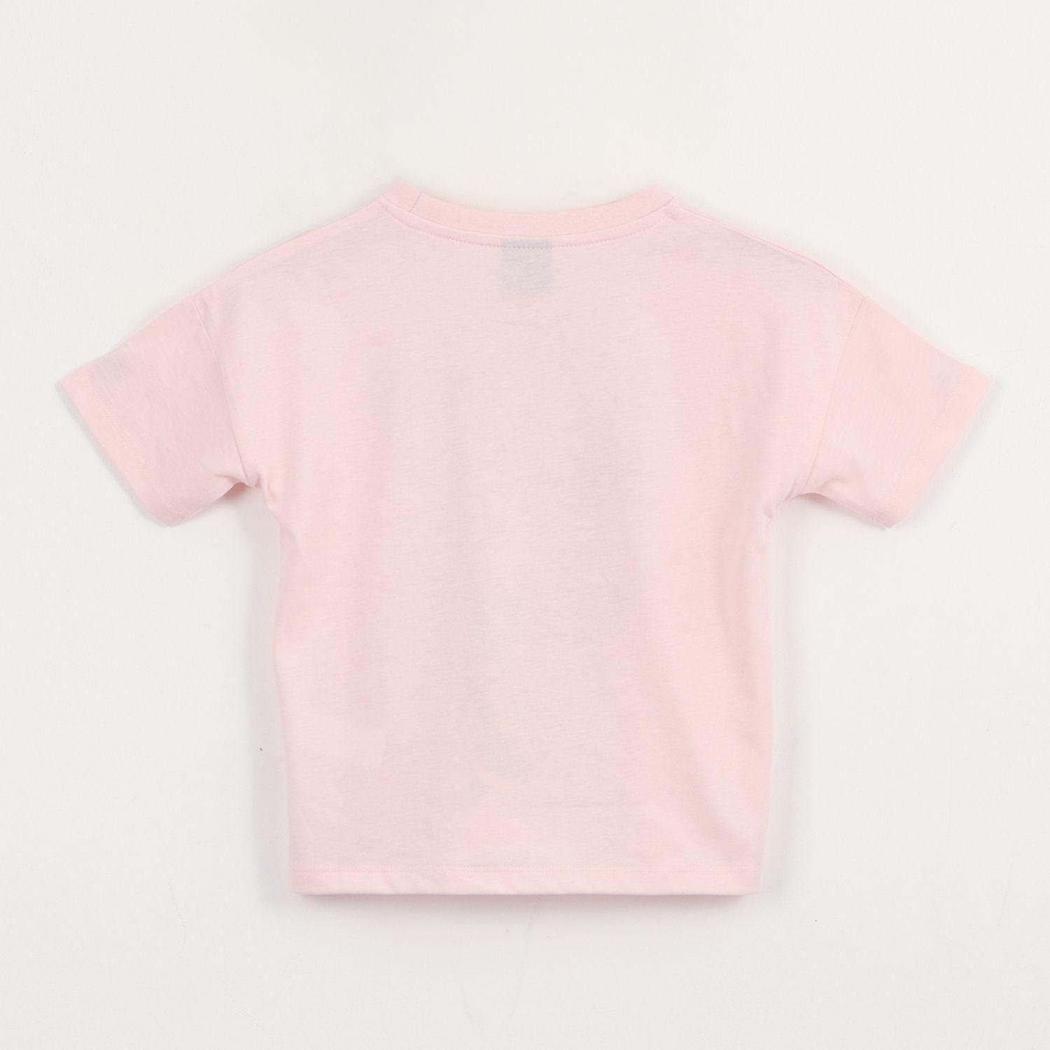 Polera Manga Corta Niña Rosado Personaje Minnie Disney-1