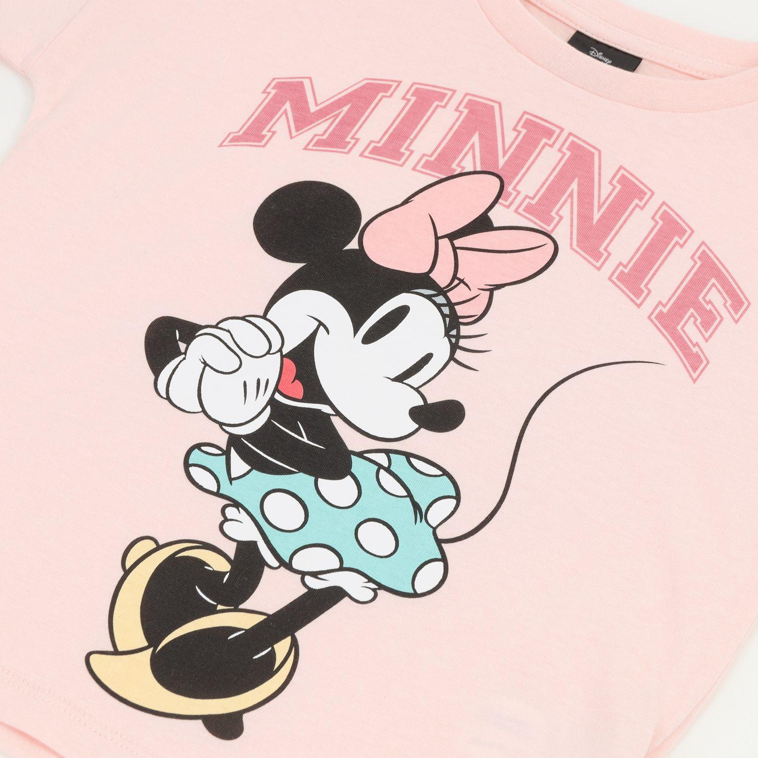Polera Manga Corta Niña Rosado Personaje Minnie Disney-2