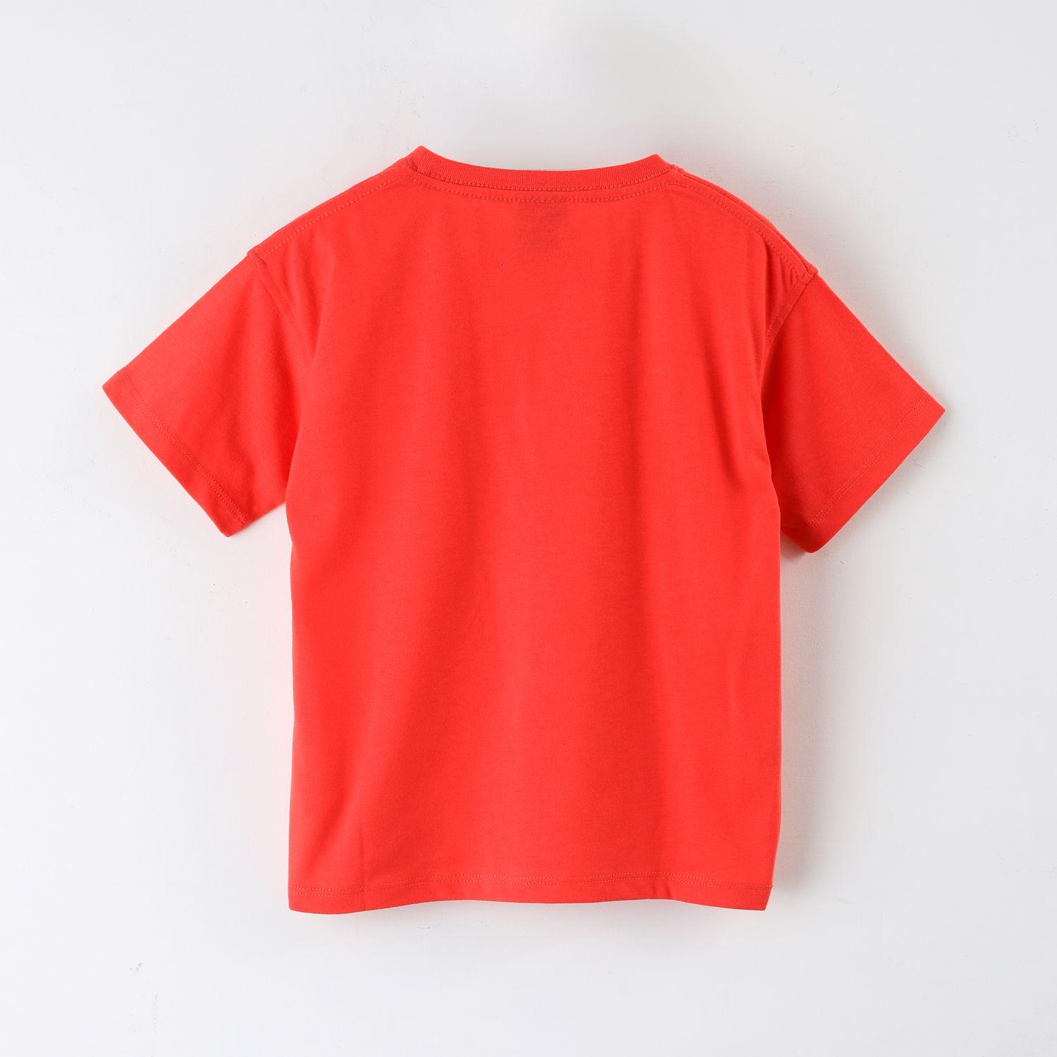 Polera Manga Corta Niño Mickey Disney Outline Rojo-2