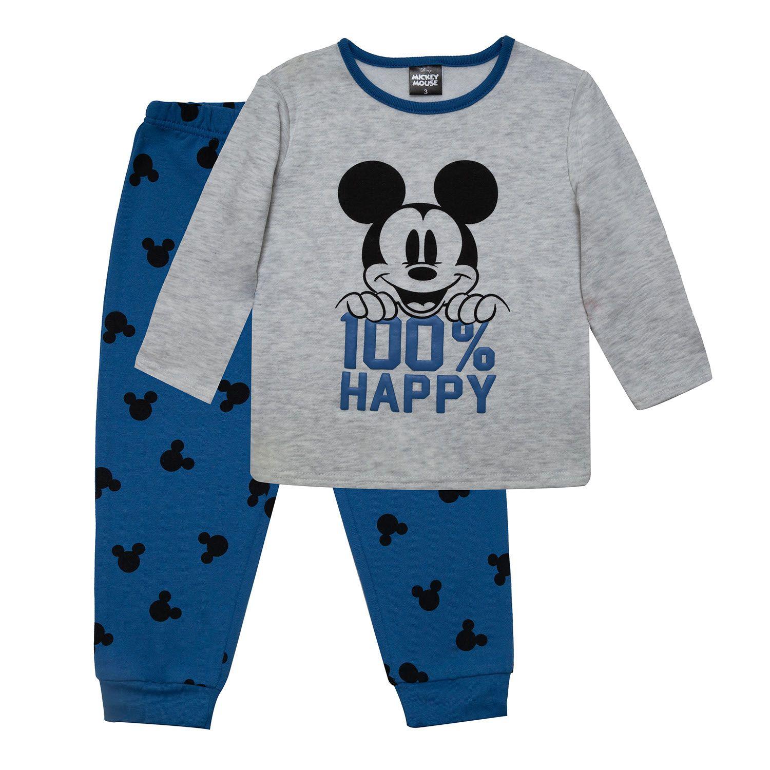 Pijama Niño Mickey Happy Azul Disney-0