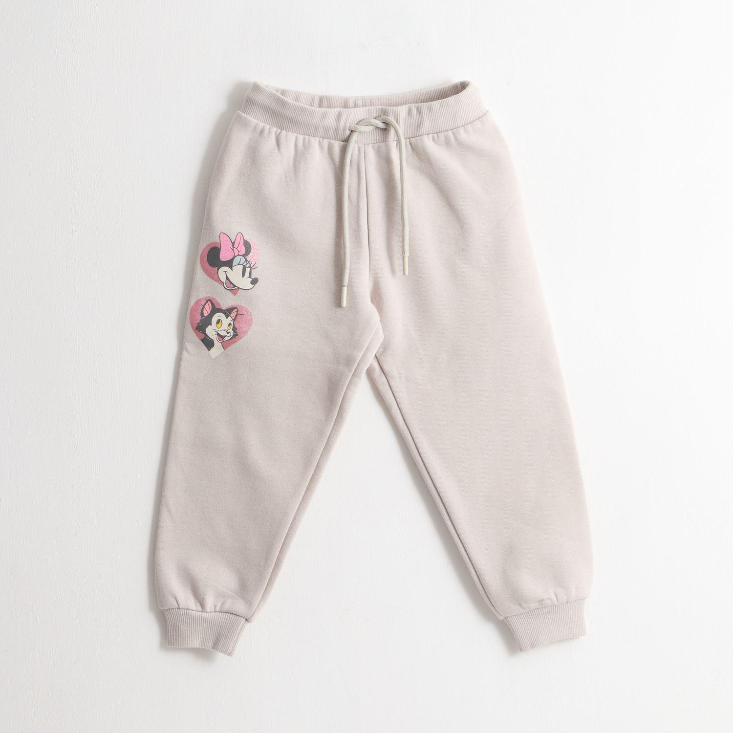 Pantalón de Buzo Niña Minnie & Cat Beige Disney-0