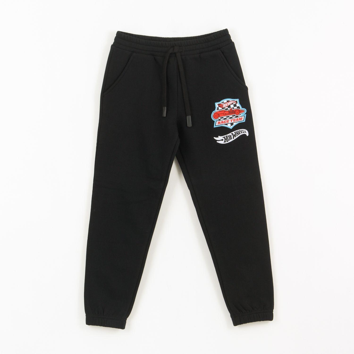 Pantalón de Buzo Niño Race Team Negro Hot Wheels-0