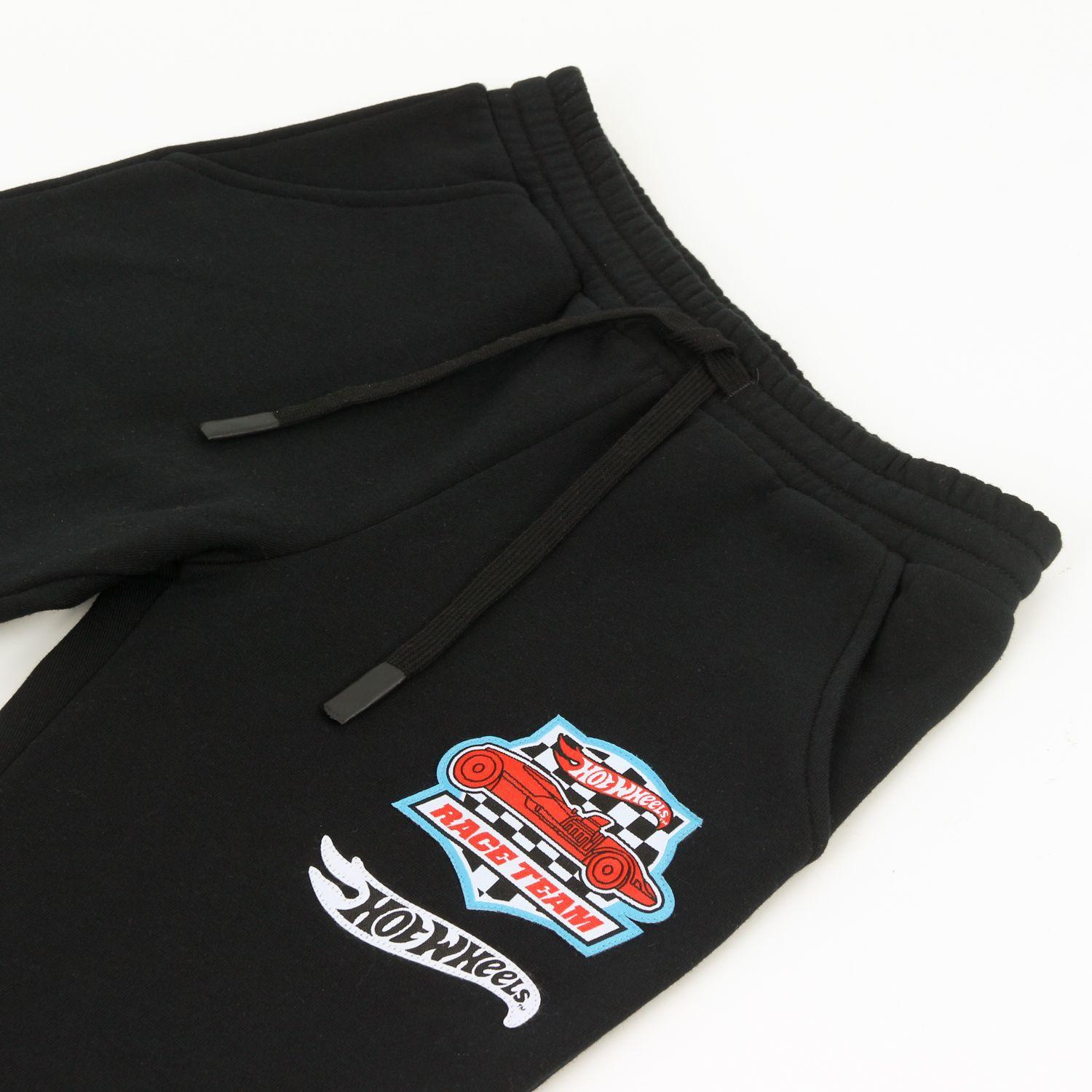Pantalón de Buzo Niño Race Team Negro Hot Wheels-2