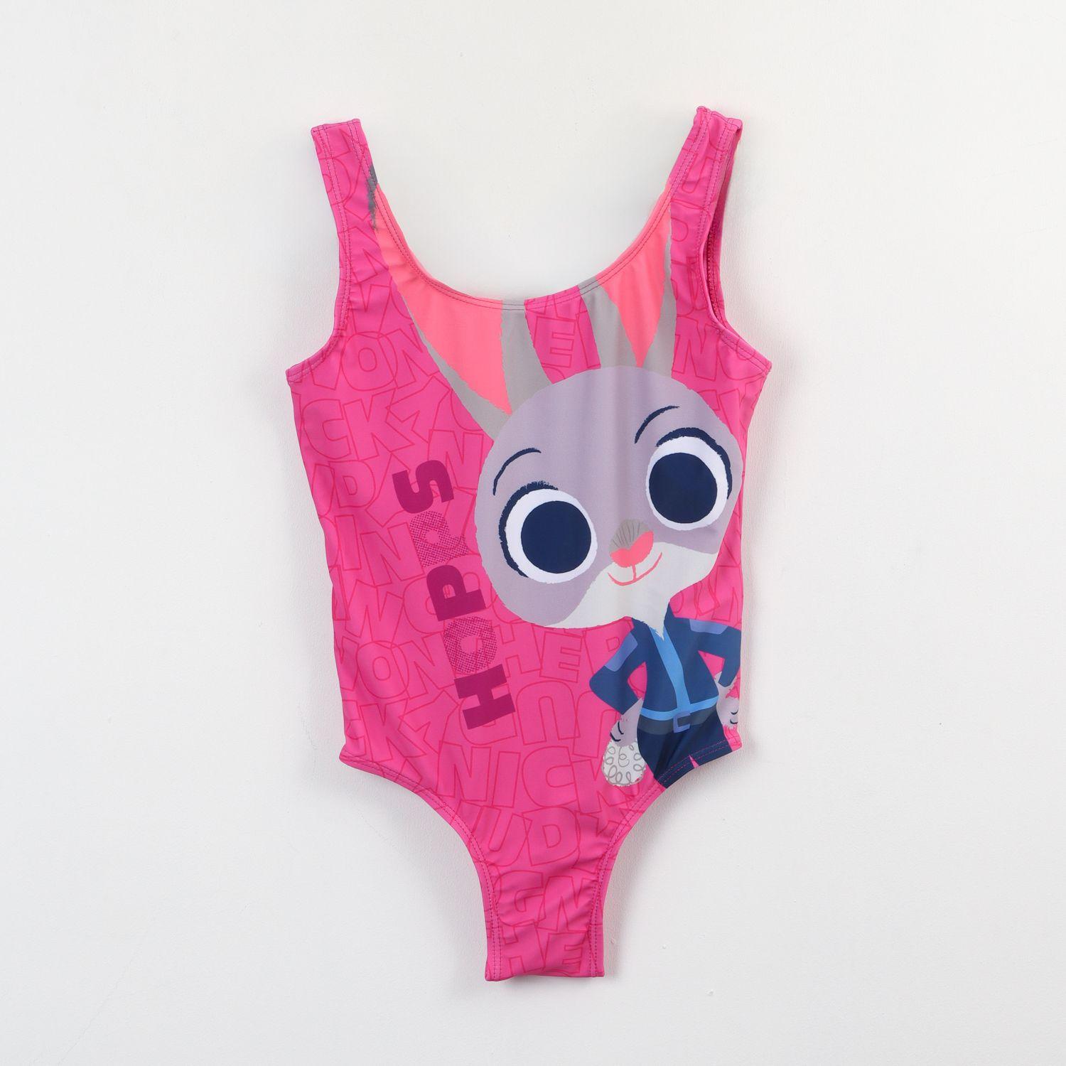 Traje de baño Niña Rosado Hopps Zootopia Disney-0