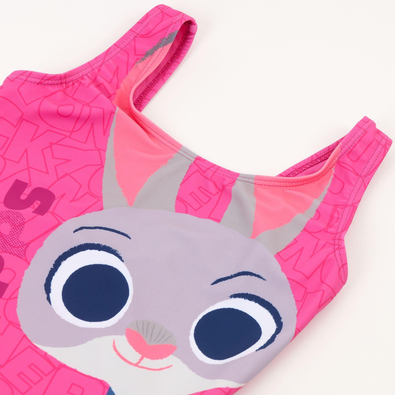 Traje de baño Niña Rosado Hopps Zootopia Disney-2