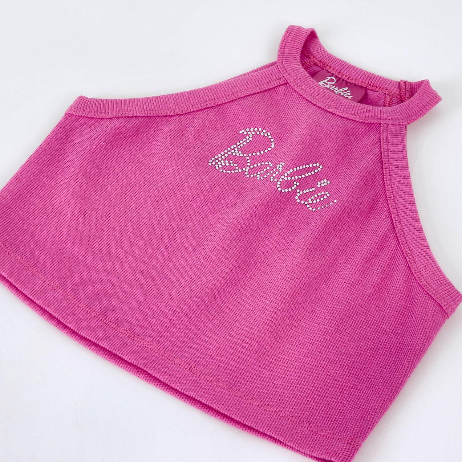 Polera Sin Mangas Niña Barbie Rosado-2