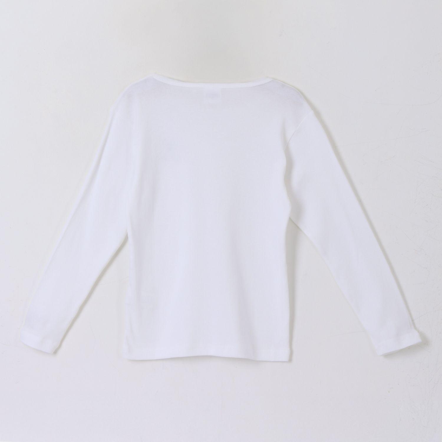 Bipack Camiseta Escolar Niño Manga Larga Blanco Minecraft-5