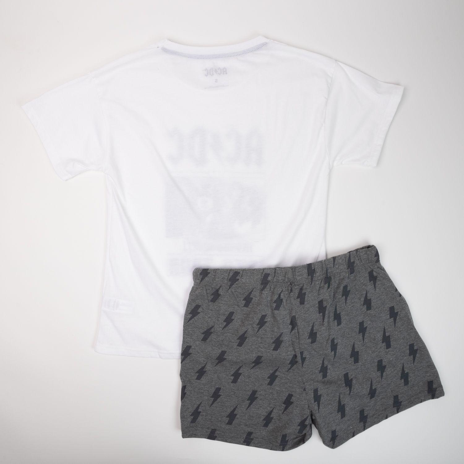 Pijama Mujer Banda Blanco AC/DC-2