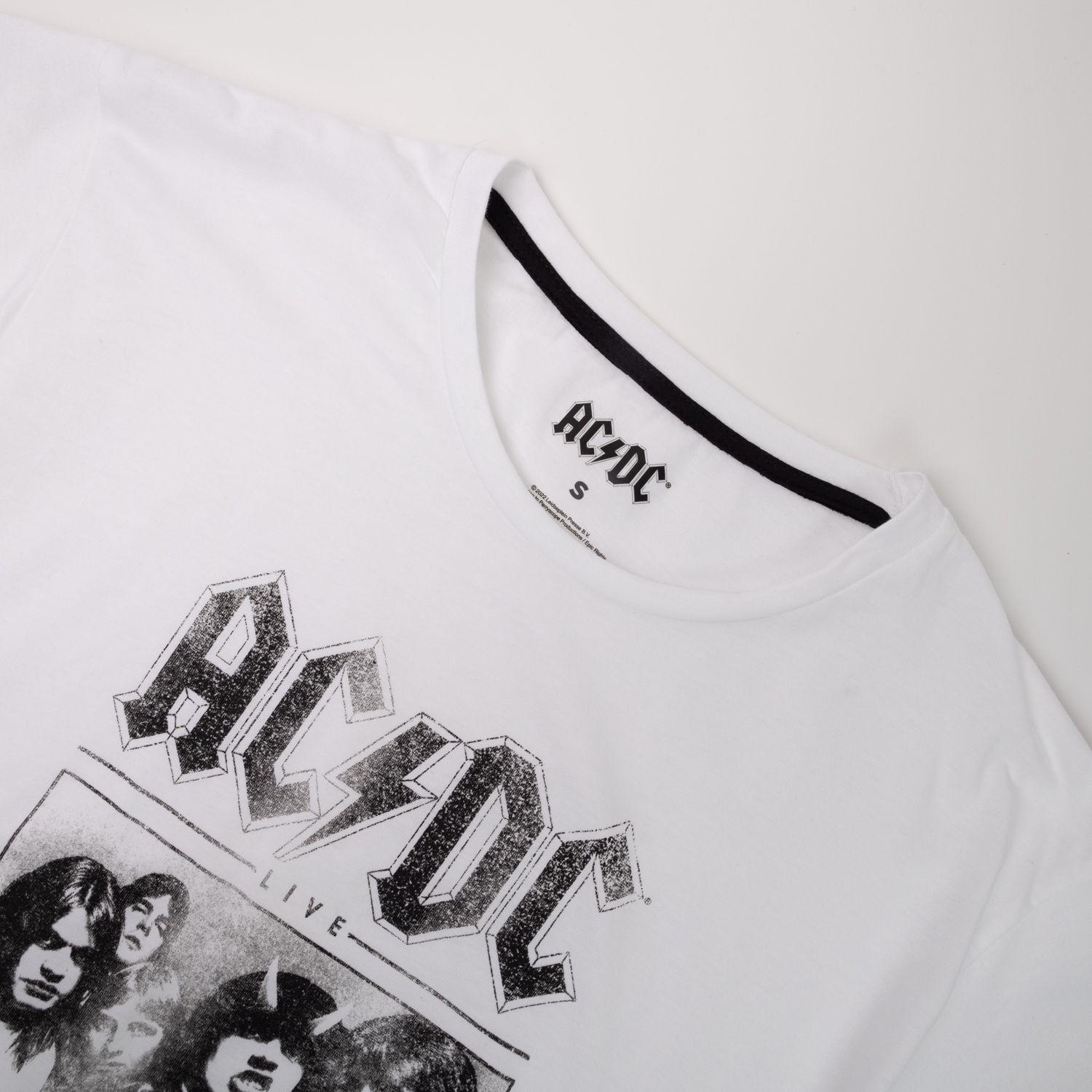 Pijama Mujer Banda Blanco AC/DC-1