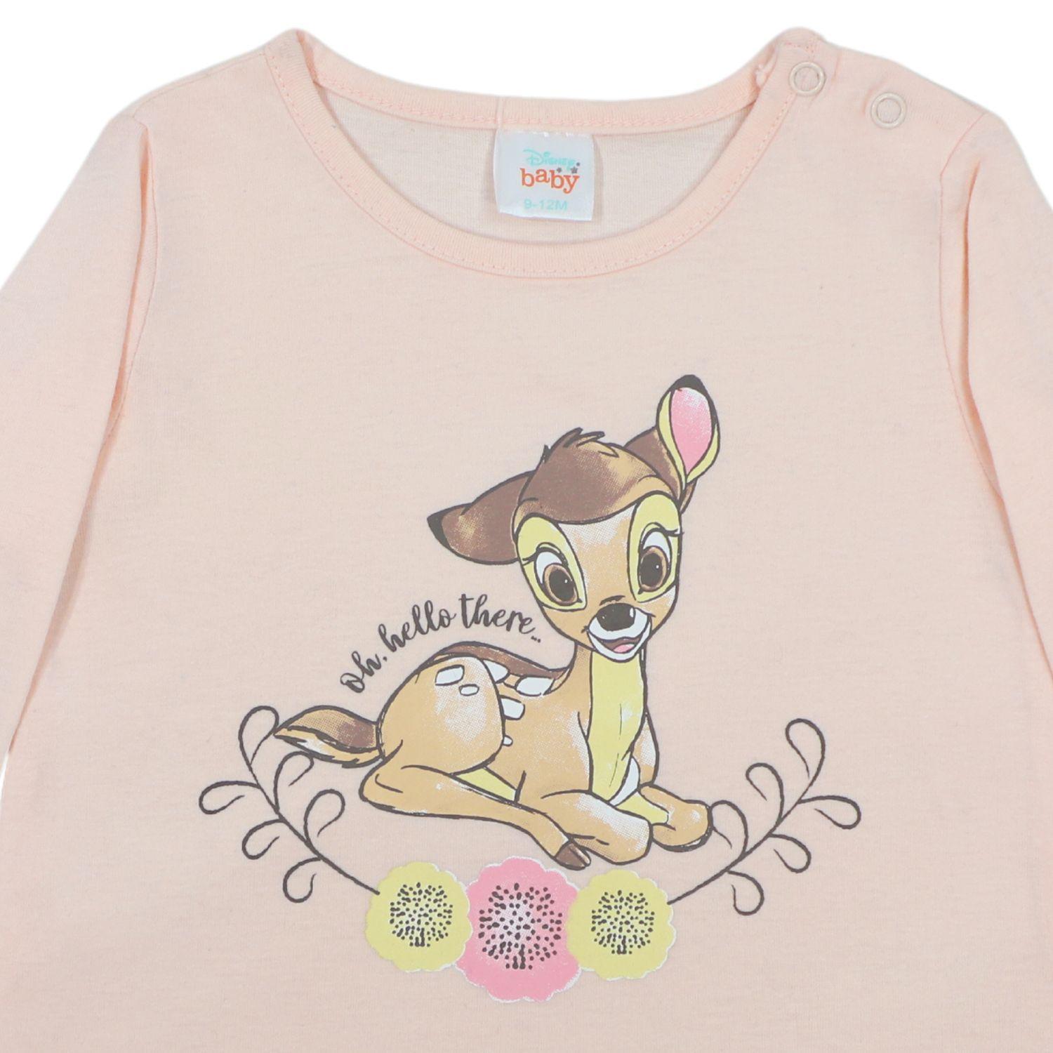 Pijama Bebe Bambi  Rosado Disney-2