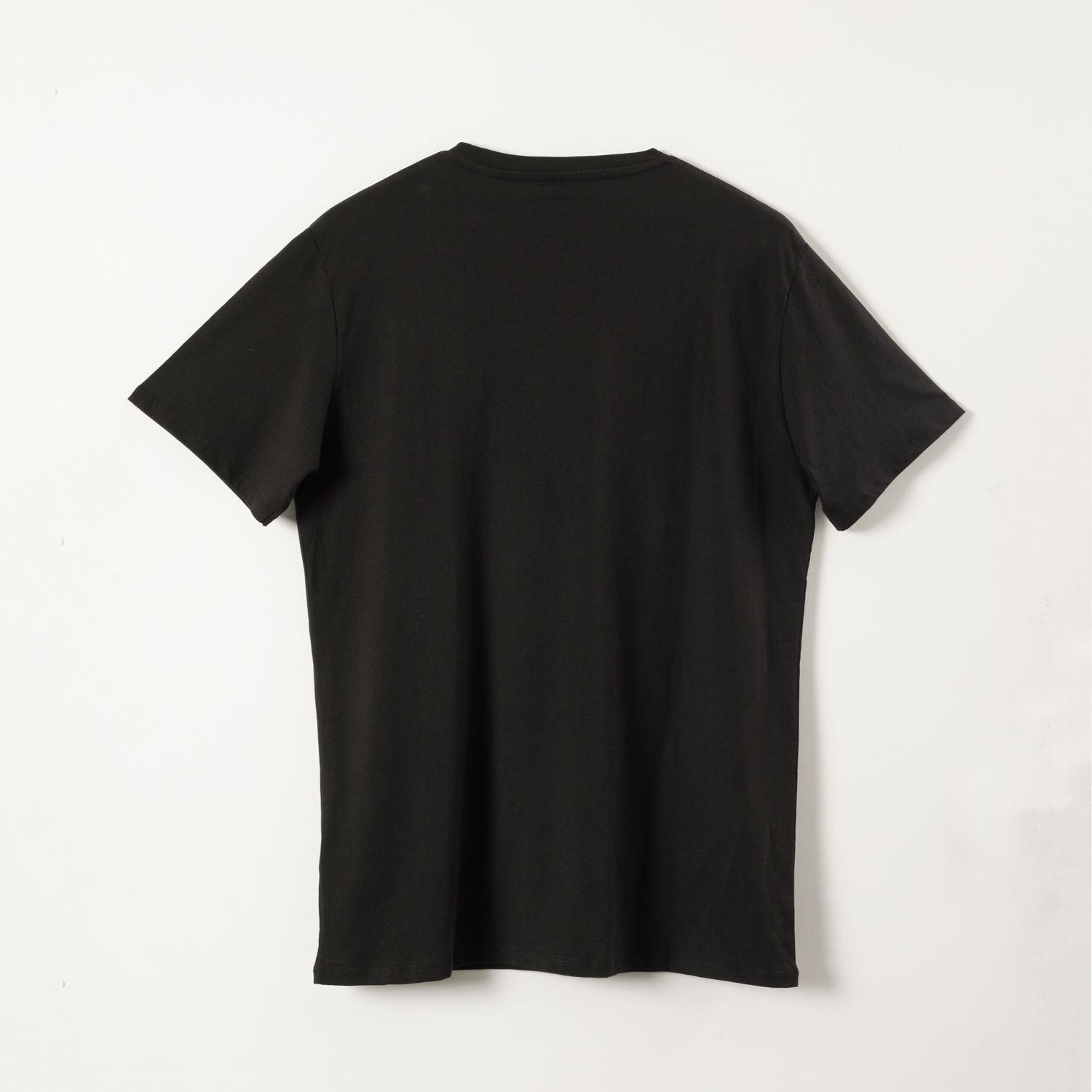 Polera Manga Corta Hombre Logo Marvel Comics Negro-1