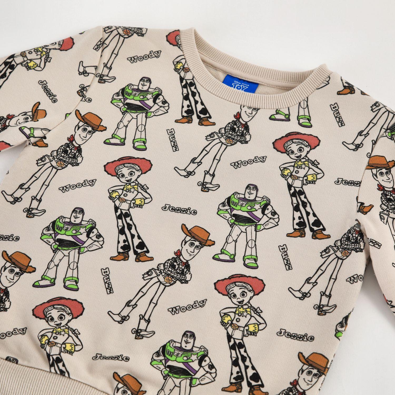 Polerón Cerrado Niño Toy Story Disney Full Print Beige-2