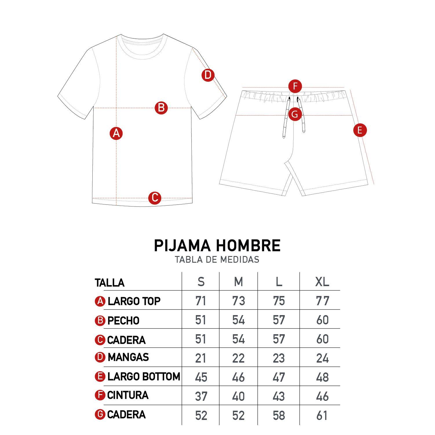 Pijama Hombre Logo Azul Nasa-2