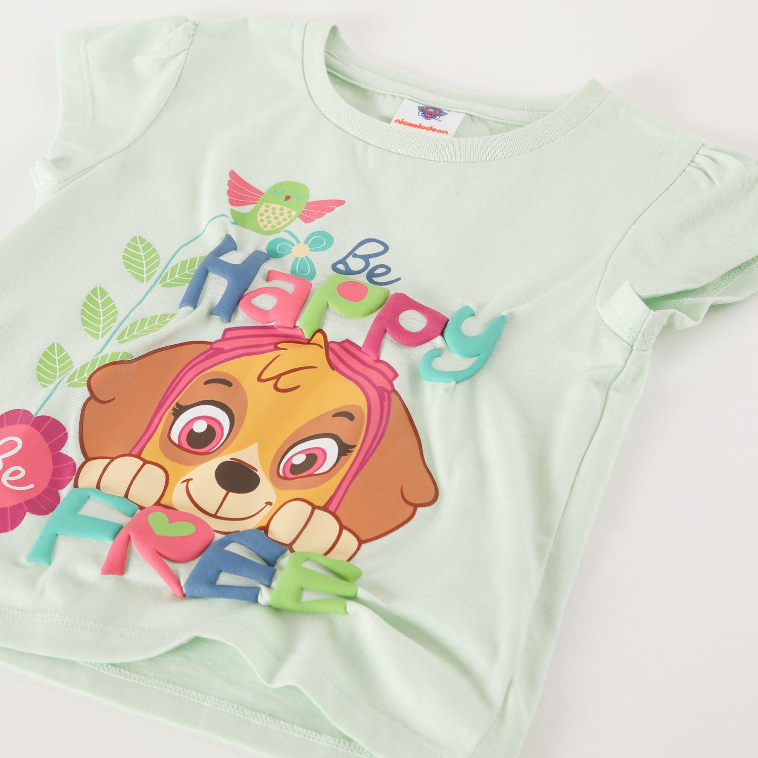 Pijama Corto Niña Happy Verde Paw Patrol-2
