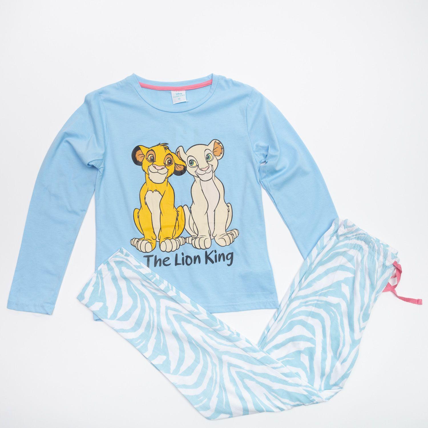 Pijama Niña Rey León Juntos Celeste Disney-0