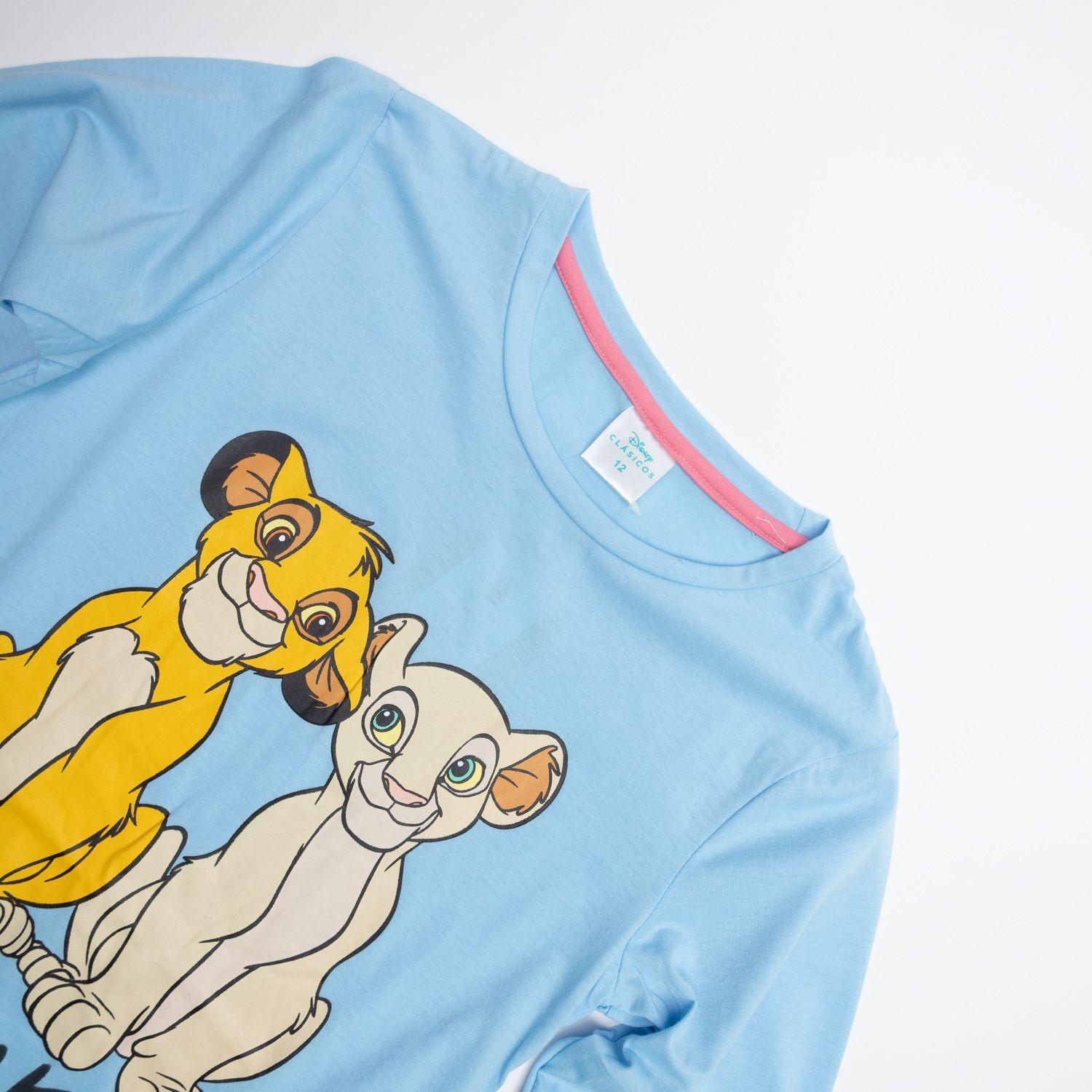 Pijama Niña Rey León Juntos Celeste Disney-2