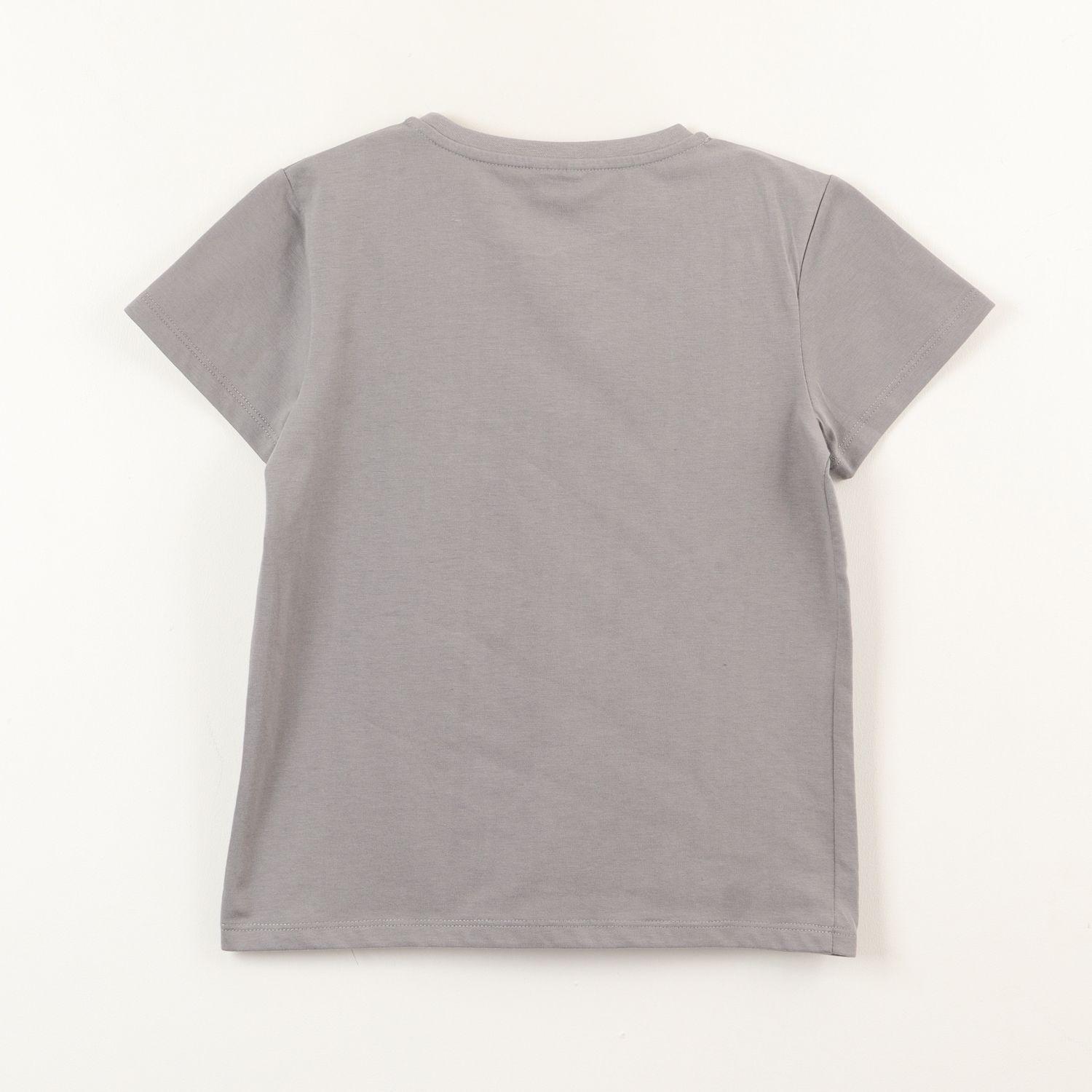 Polera Manga Corta Niña Minnie Lentejuelas Moño Gris Disney-3