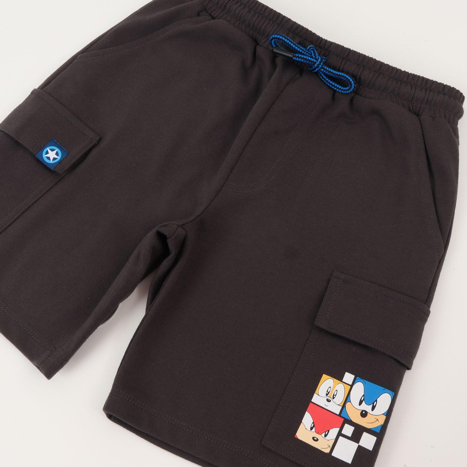 Short Niño Azul Cargo Sonic-2