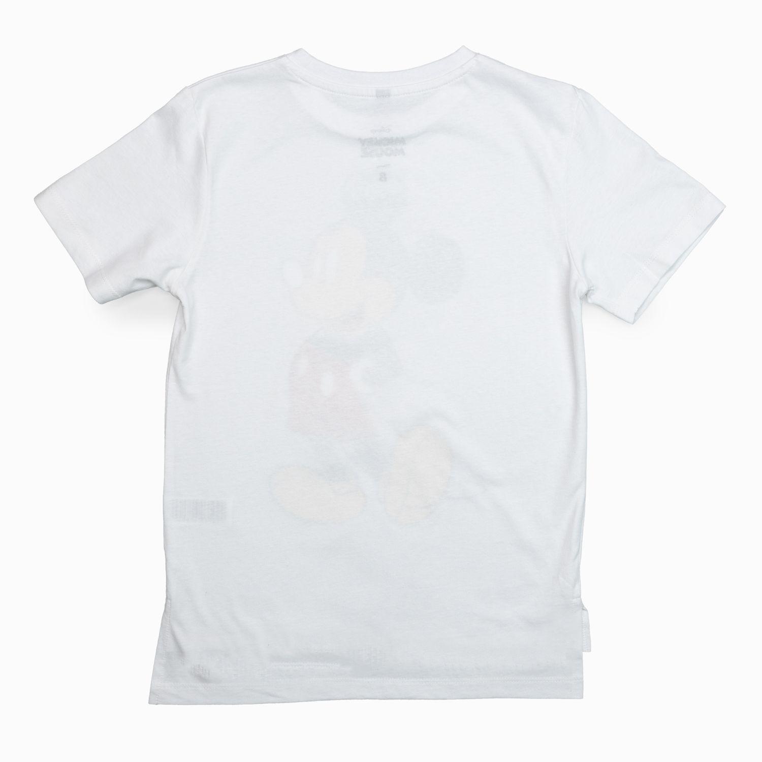 Polera Niño Mickey Clasico Blanco Disney-3