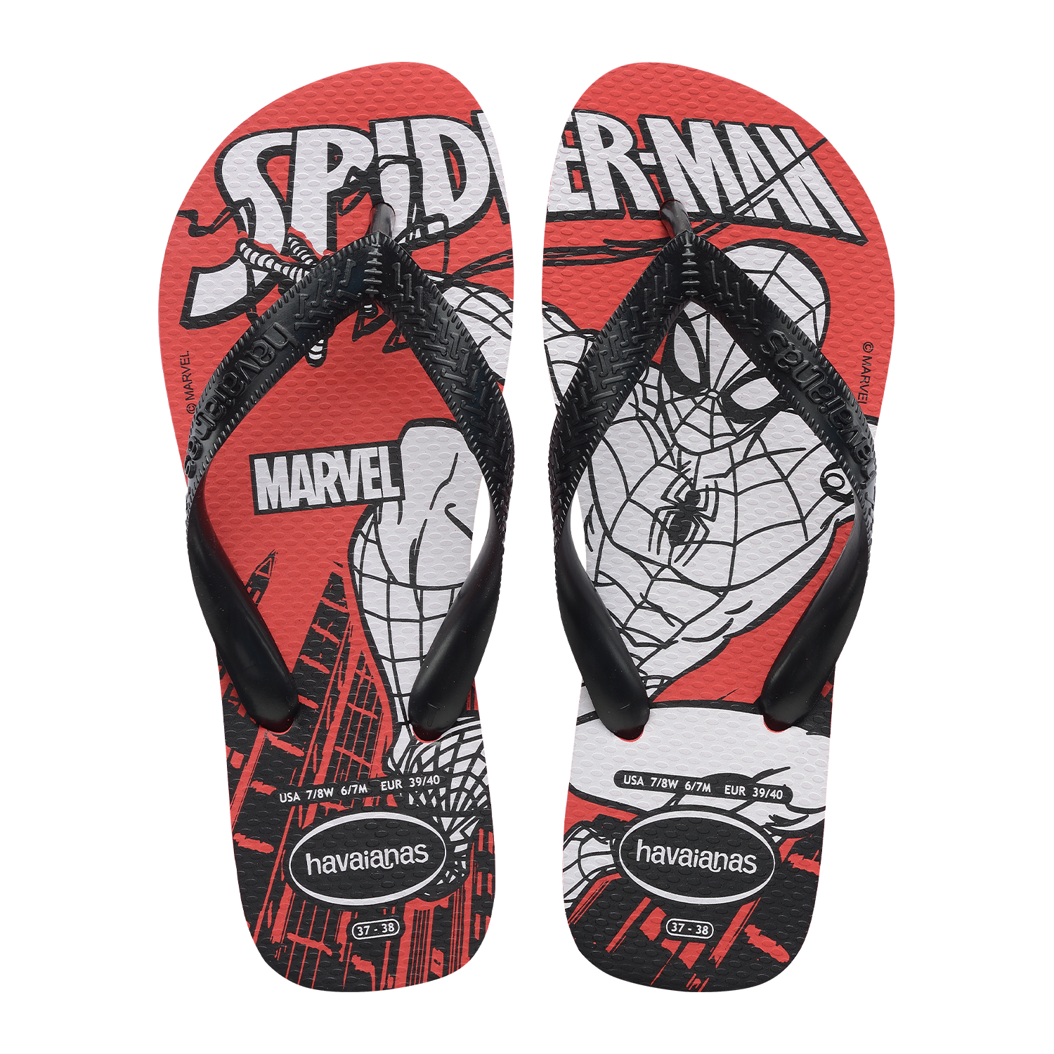Sandalias Hombre Top Rojo Marvel Havaianas-0