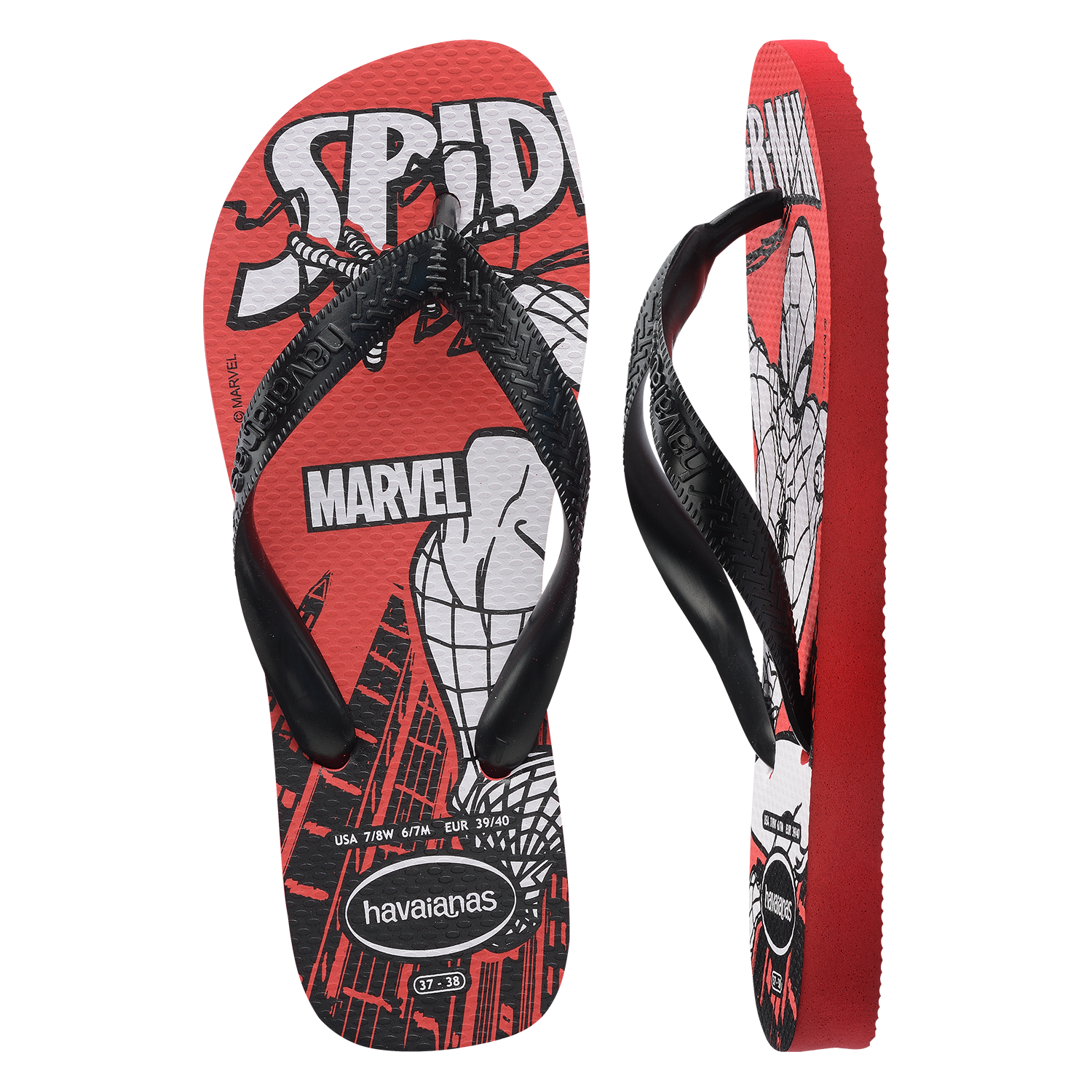 Sandalias Hombre Top Rojo Marvel Havaianas-4