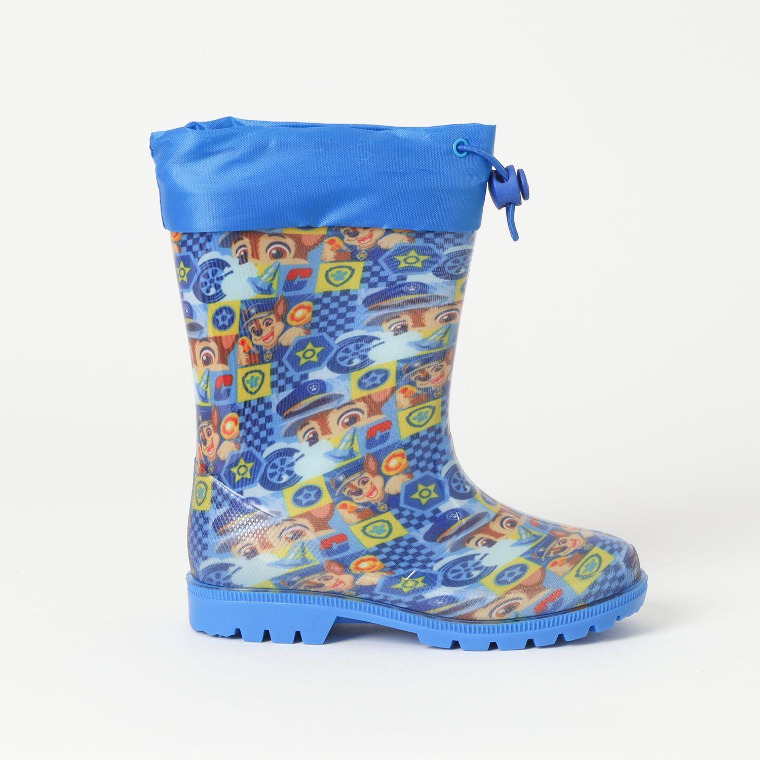 Bota De Agua Con Chiporro Niño Collage Azul Paw Patrol-0