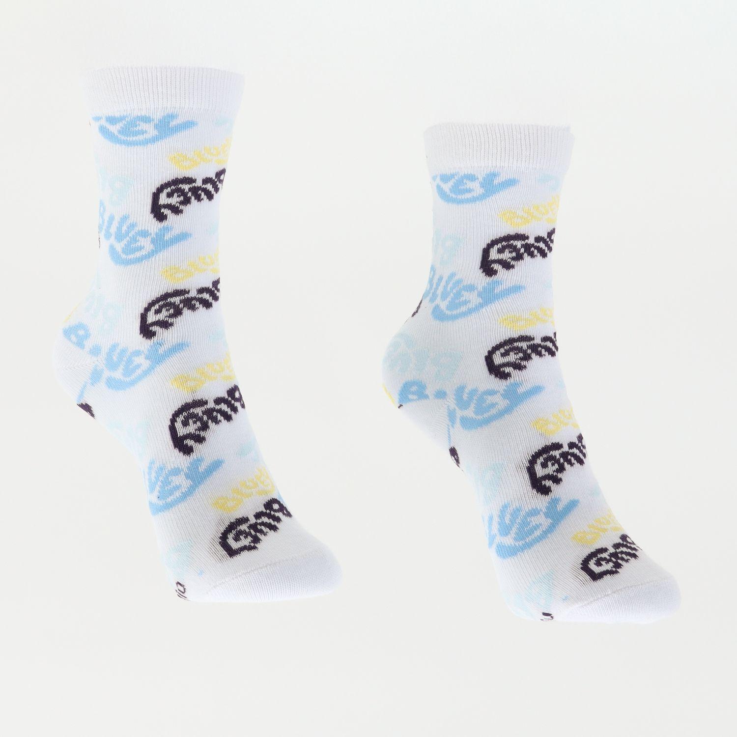 Tripack Calcetines Niño Blanco Logos Bluey-2