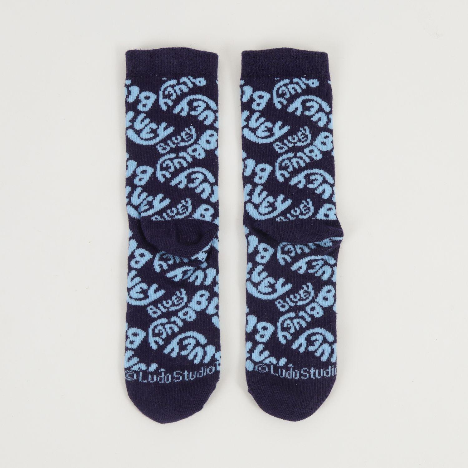 Tripack Calcetines Niño Blanco Logos Bluey-5