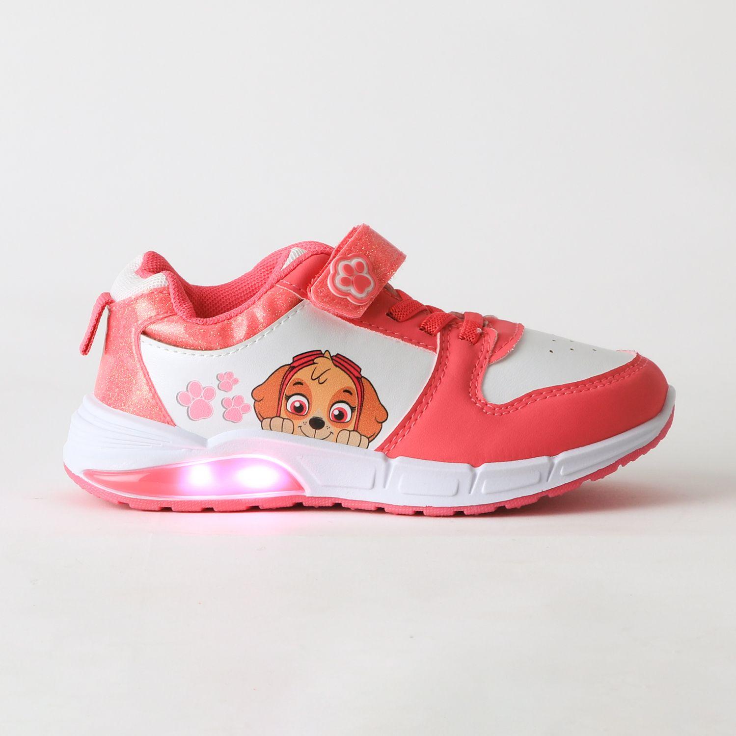 Zapatilla Luces Niña Velcro Skye Rosado Paw Patrol-0