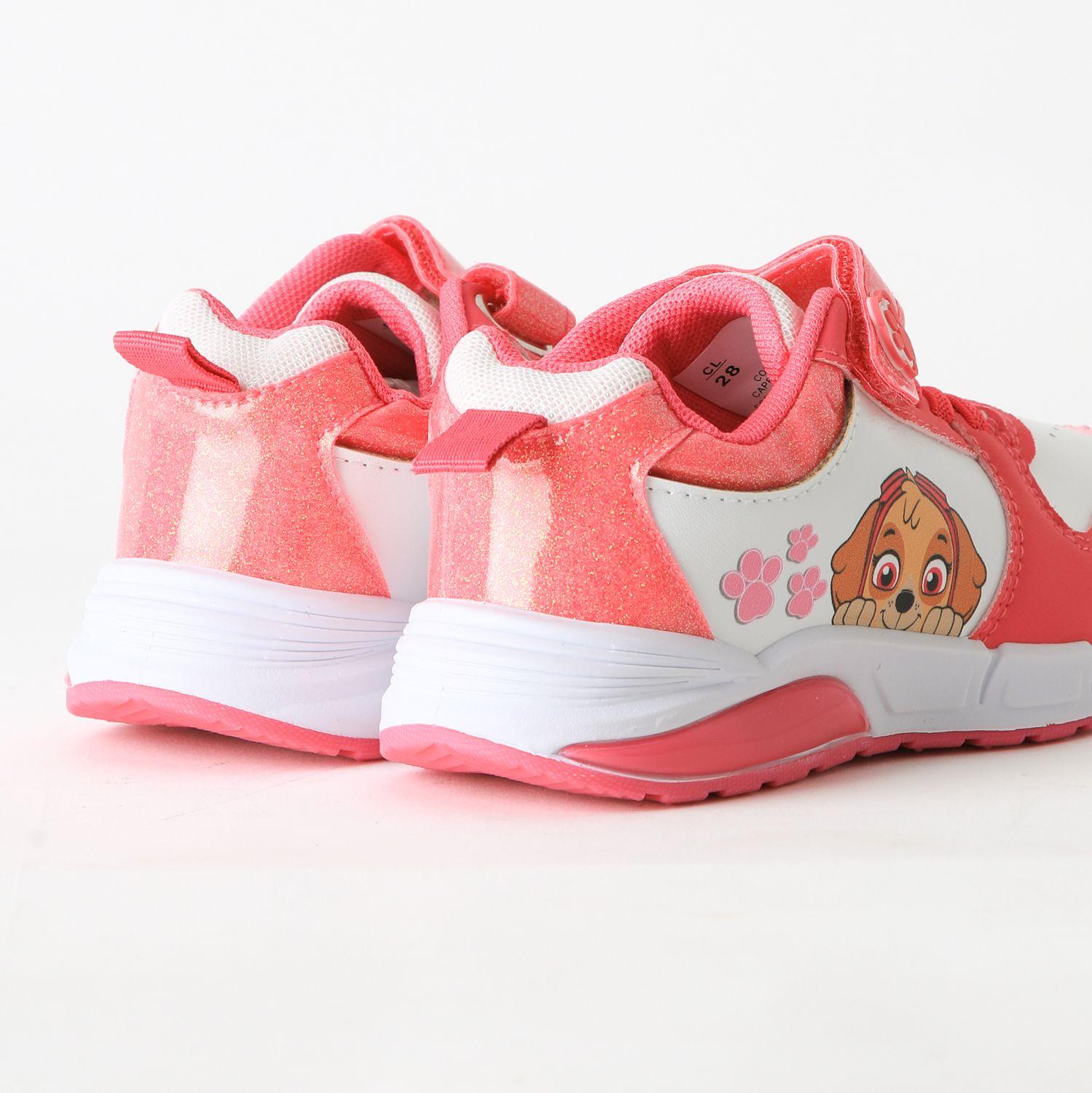 Zapatilla Luces Niña Velcro Skye Rosado Paw Patrol-2