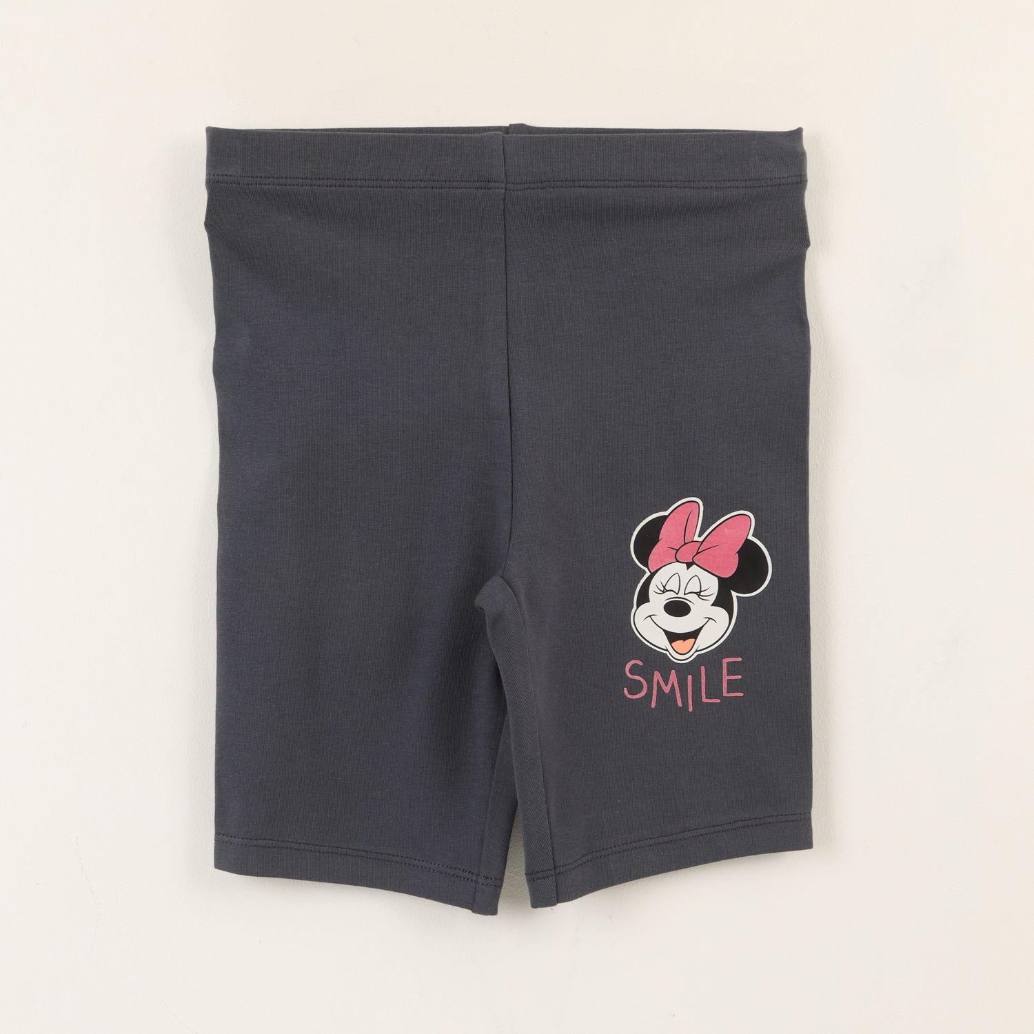 Calza Niña Biker Gris Minnie Smile Disney-0