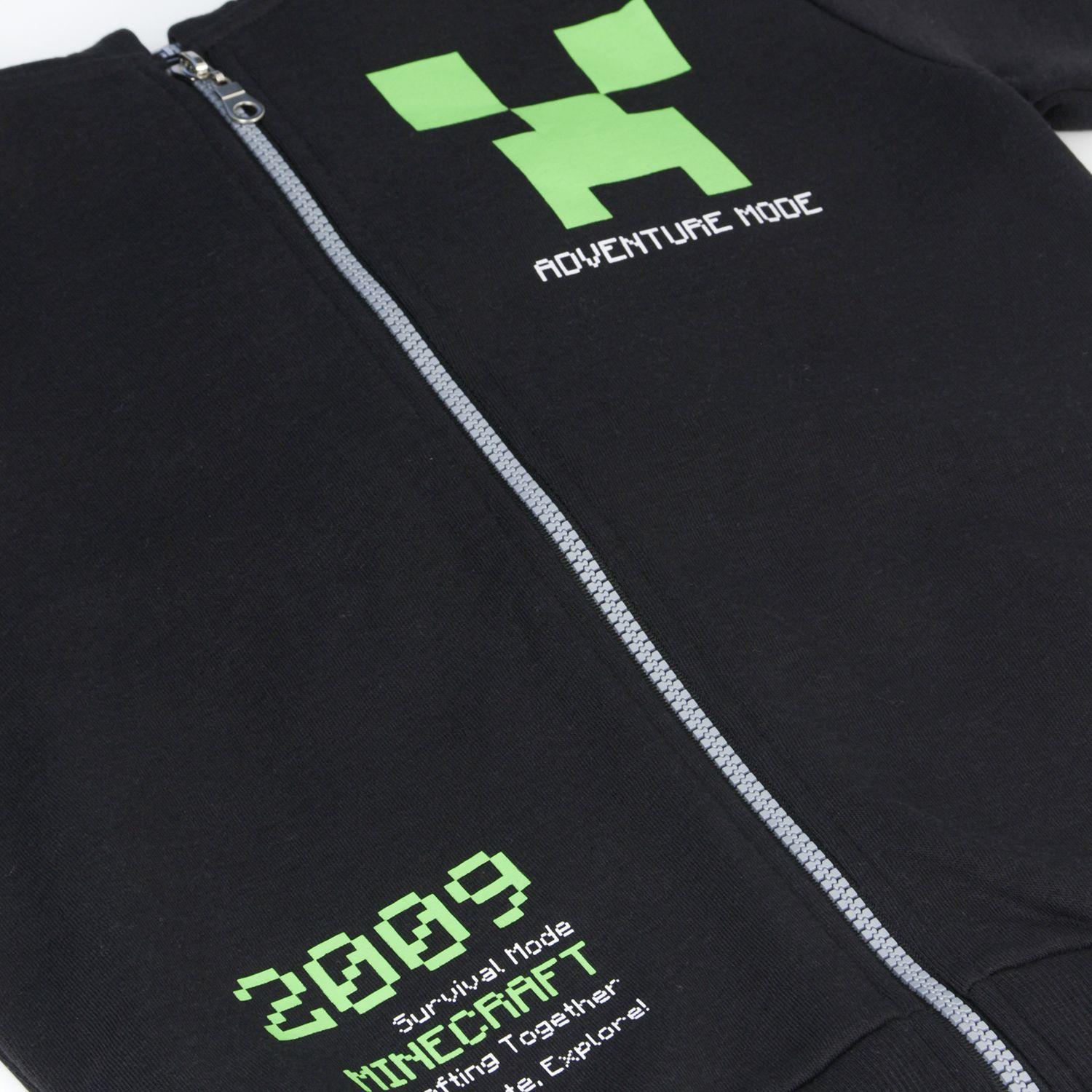 Conjunto Buzo Niño Negro Adventure Mode Minecraft-2