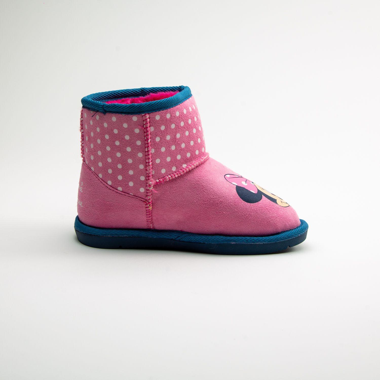Bota Chiporro Niña Minnie Front Face Rosado Disney-0