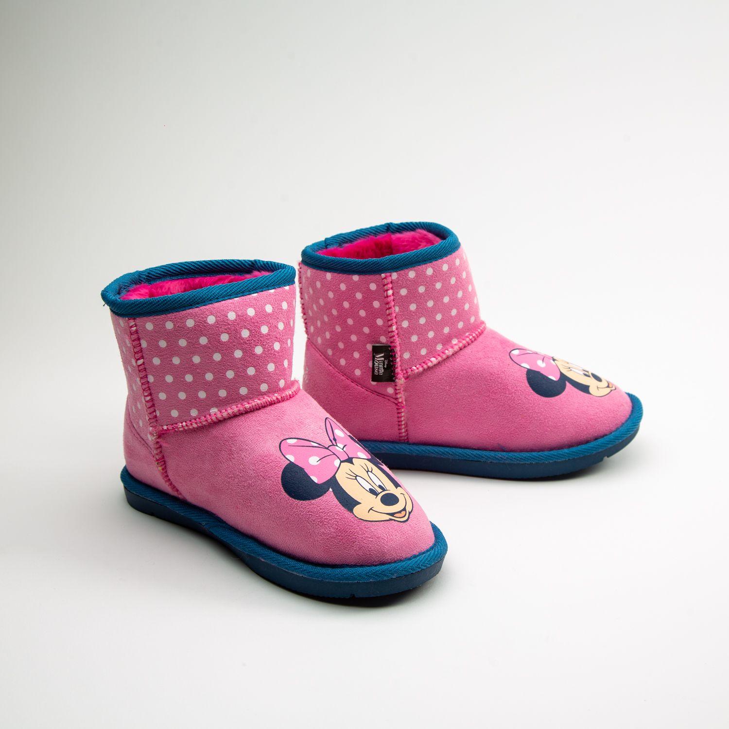 Bota Chiporro Niña Minnie Front Face Rosado Disney-1