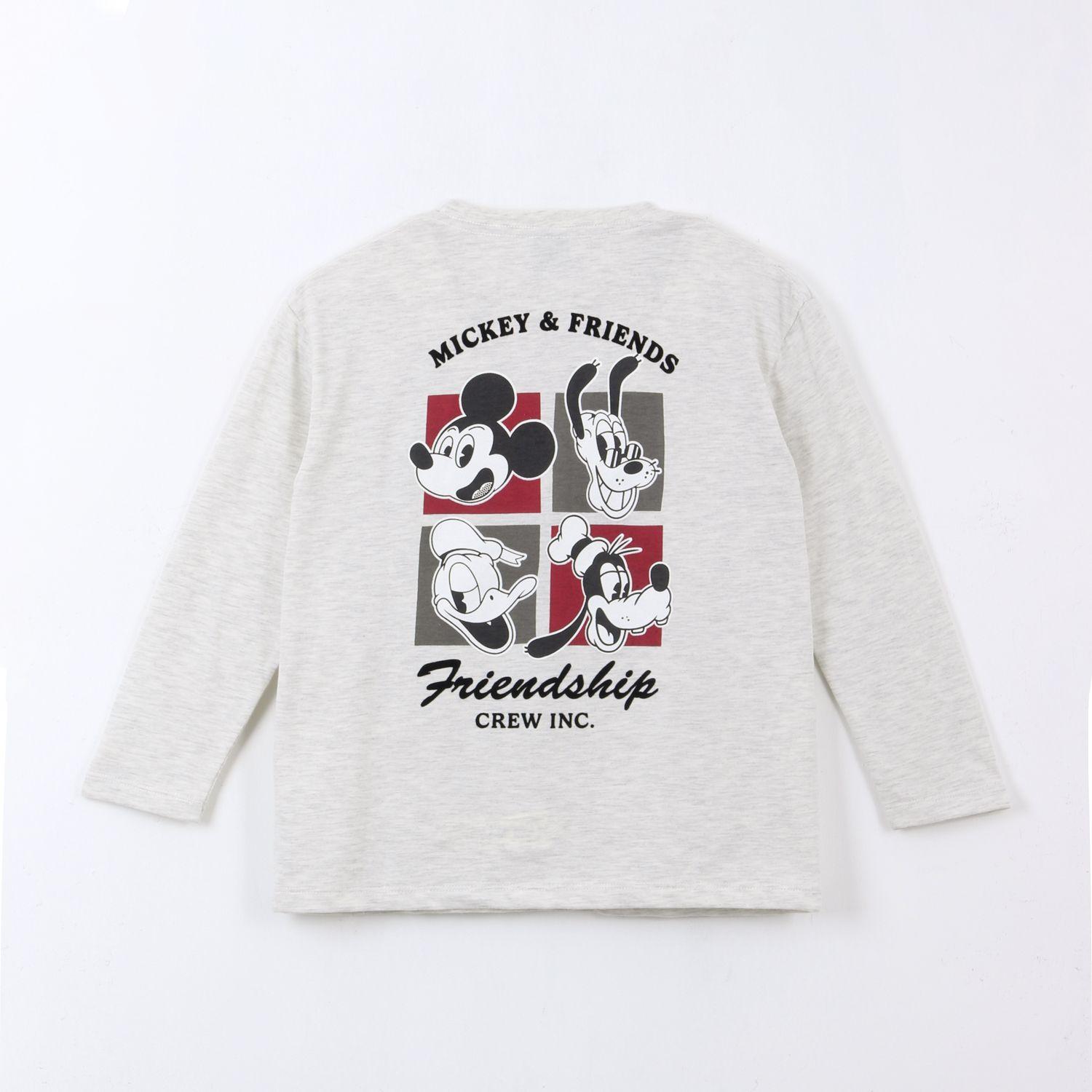 Polera Manga Larga Back Print Mickey Gris Disney-1