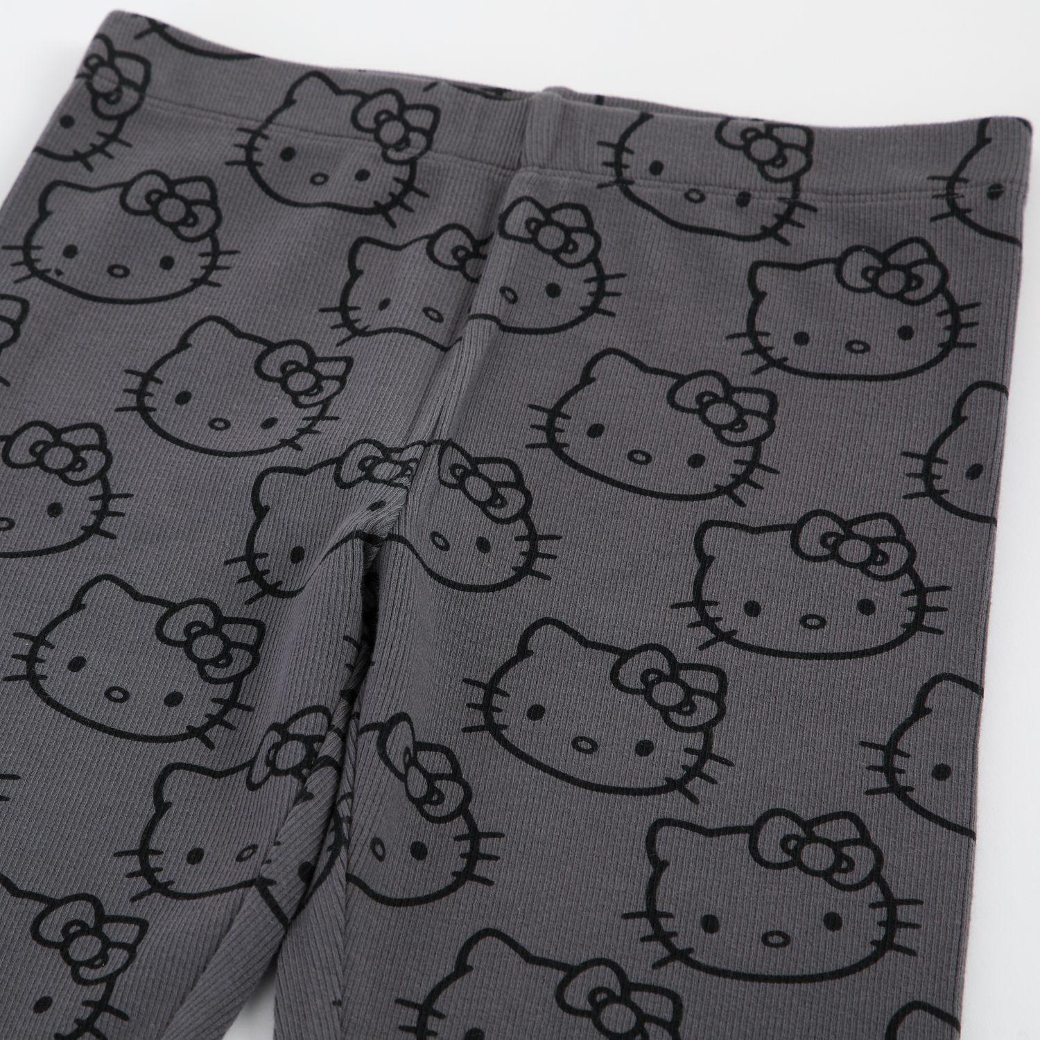 Calza Niña Hello Kitty Rib Gris-2