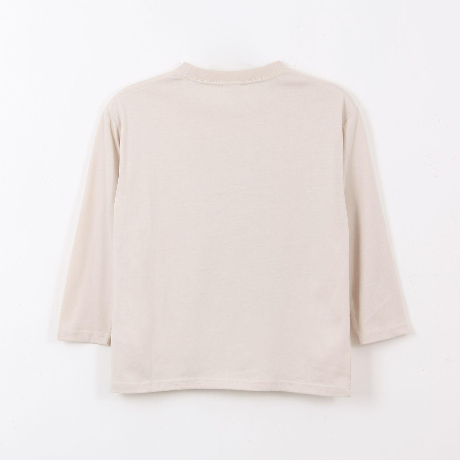 Polera Manga Larga Niño Grogu Beige Star Wars-1