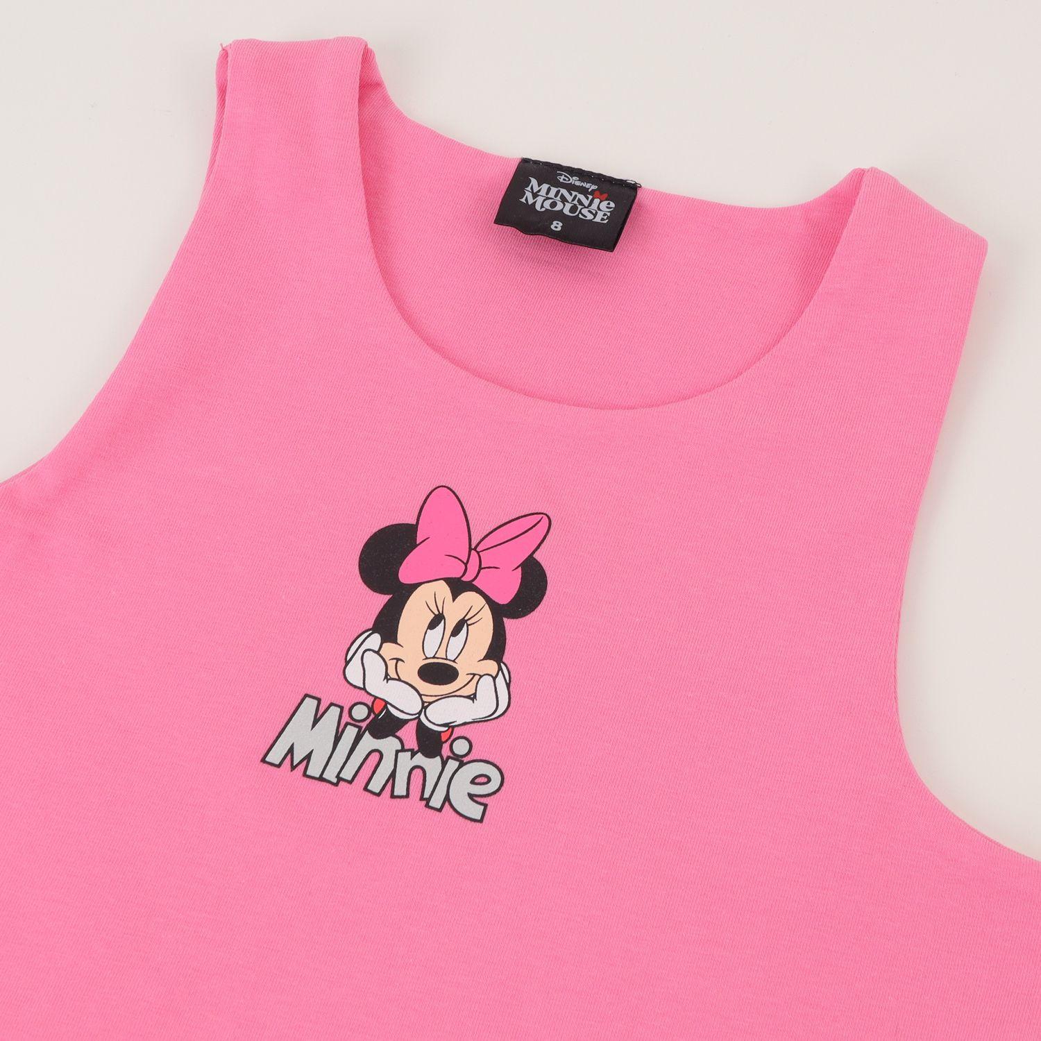 Polera Sin Manga Niña Rosado Minnie Mouse Disney-2