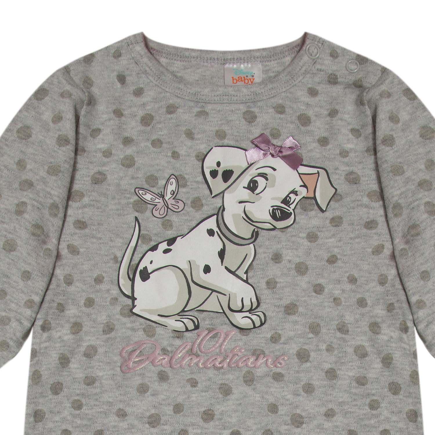Enterito Bebe 101 Dalmatas Puppy Gris Disney-2