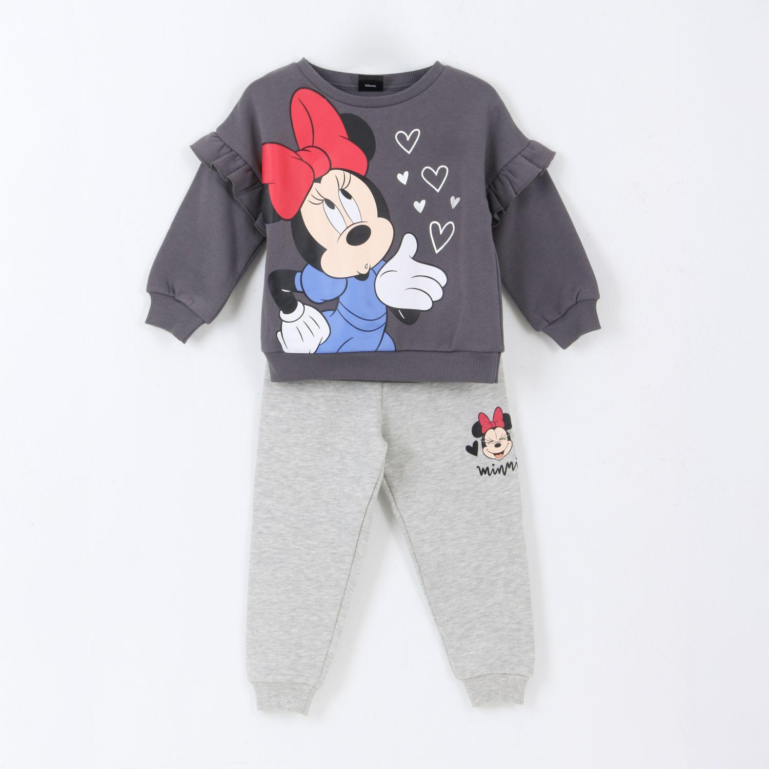 Conjunto Buzo Niña Vuelos Minnie Gris Disney-0