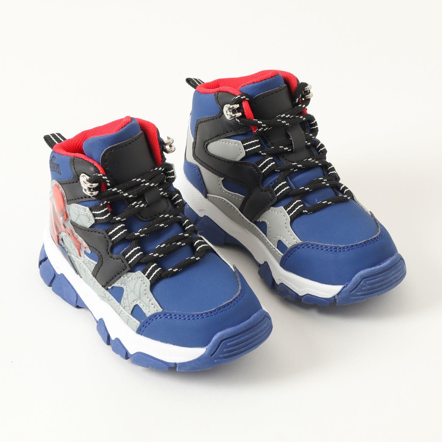 Botin Trekking Niño Spiderman Pose Azul Marvel-1