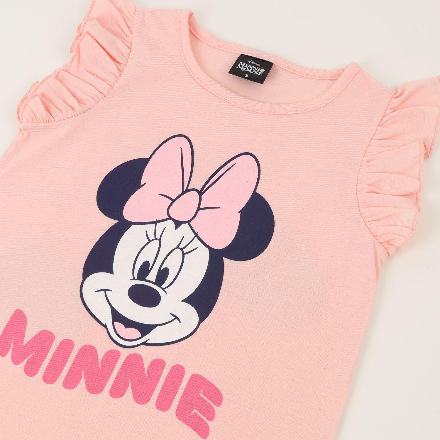 Polera Sin Manga Niña Damasco Minnie Mouse Disney-2