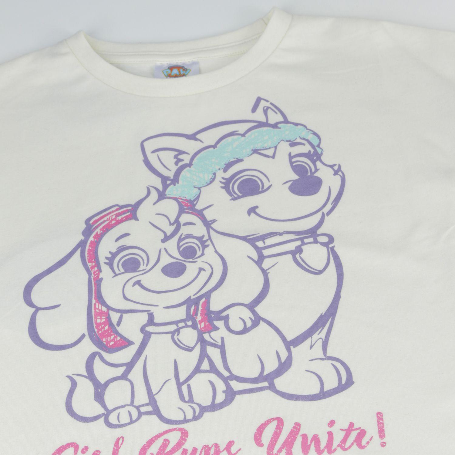 Polera Manga Larga Niña Everest & Skye Blanco Paw Patrol-2