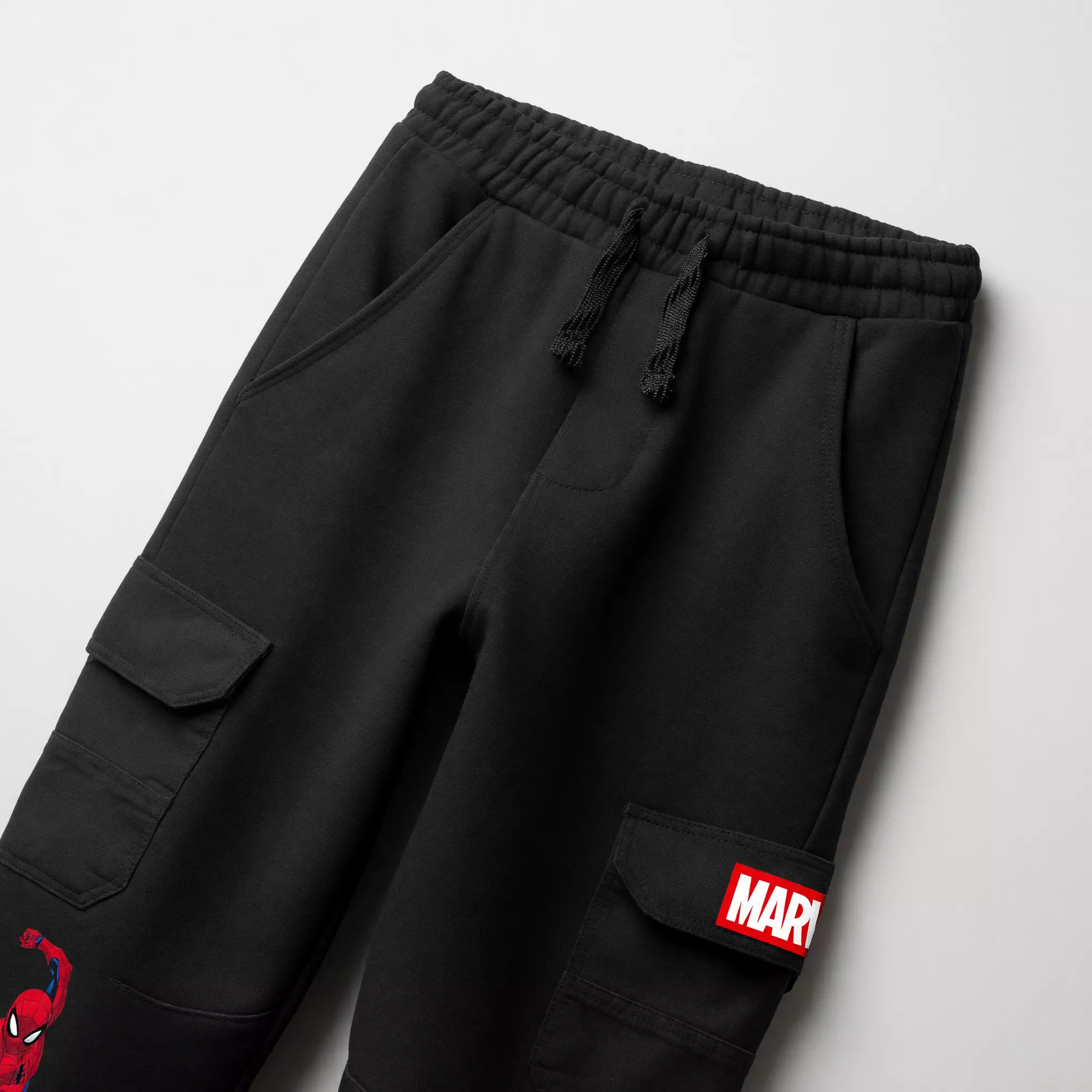 Pantalón de Buzo Niño Spiderman Marvel Cargo Negro-3