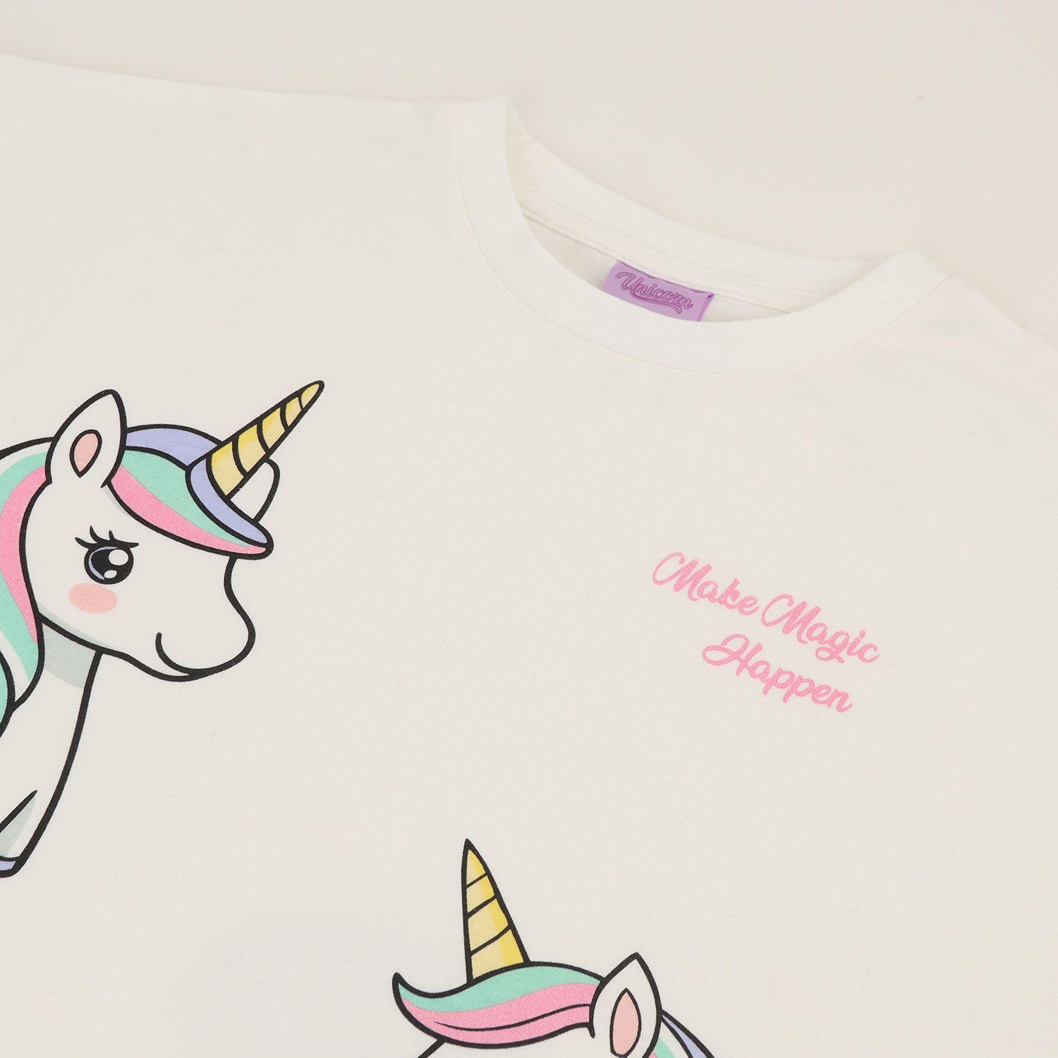 Conjunto Niña Magic Blanco Unicornio-1