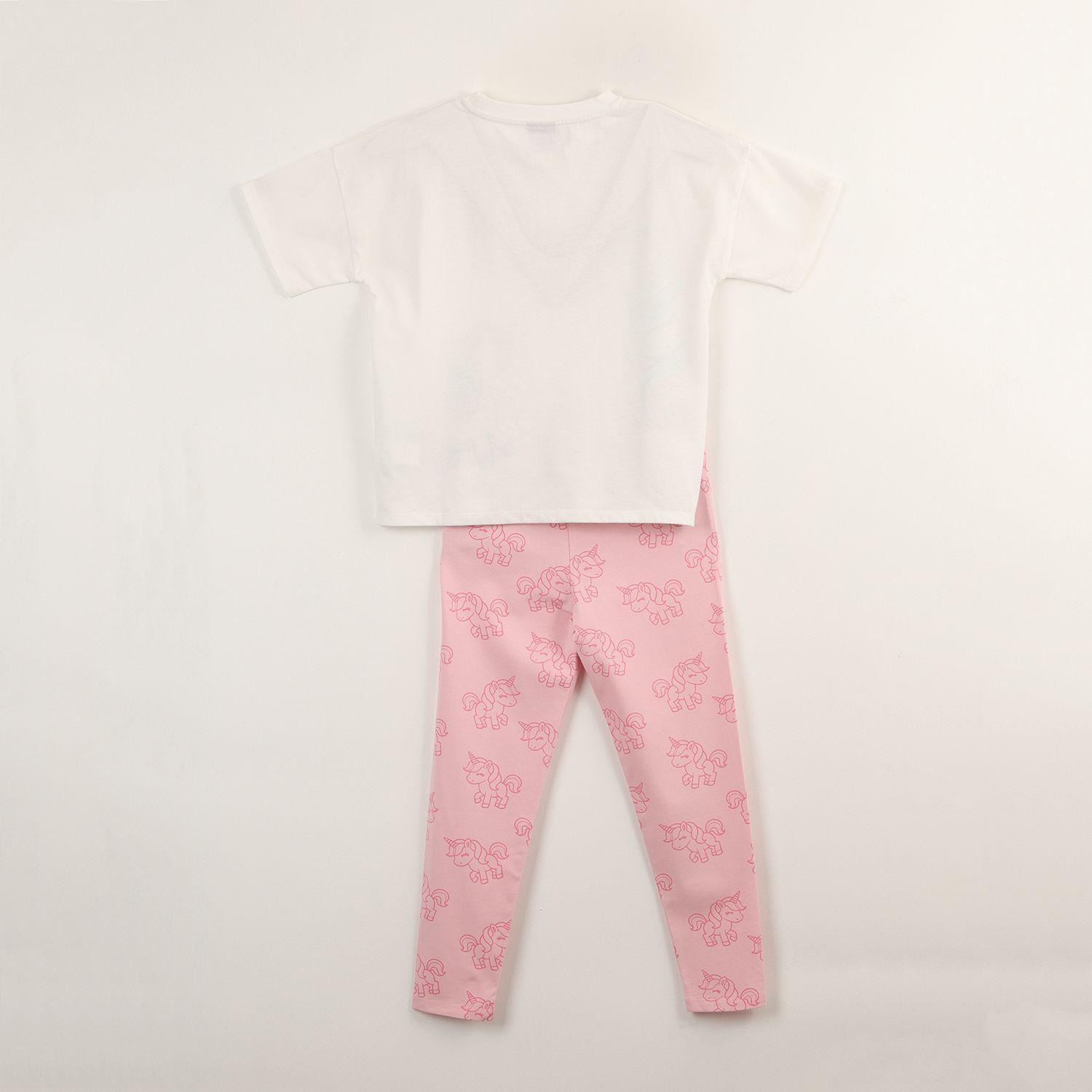 Conjunto Niña Magic Blanco Unicornio-3